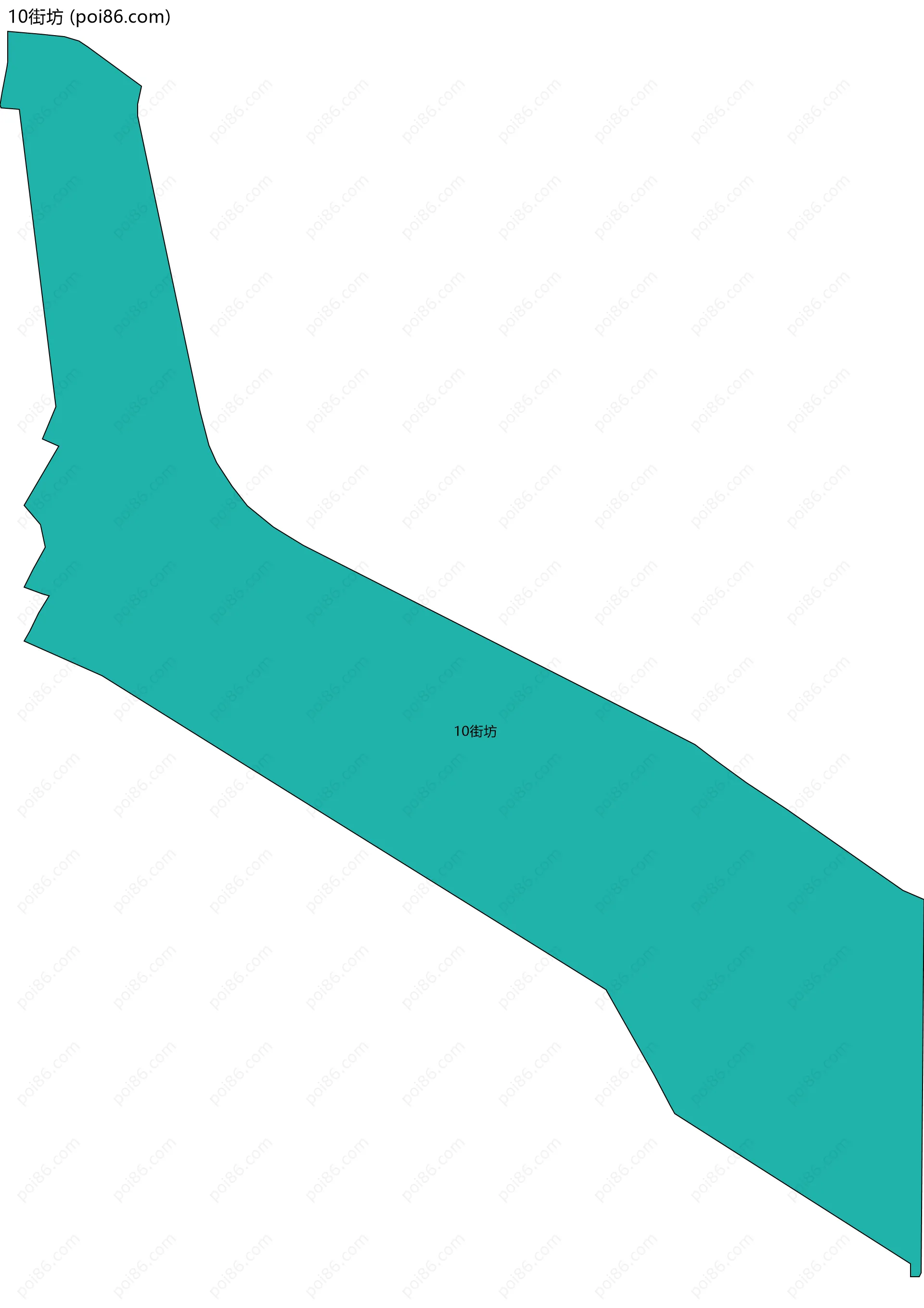10街坊边界地图