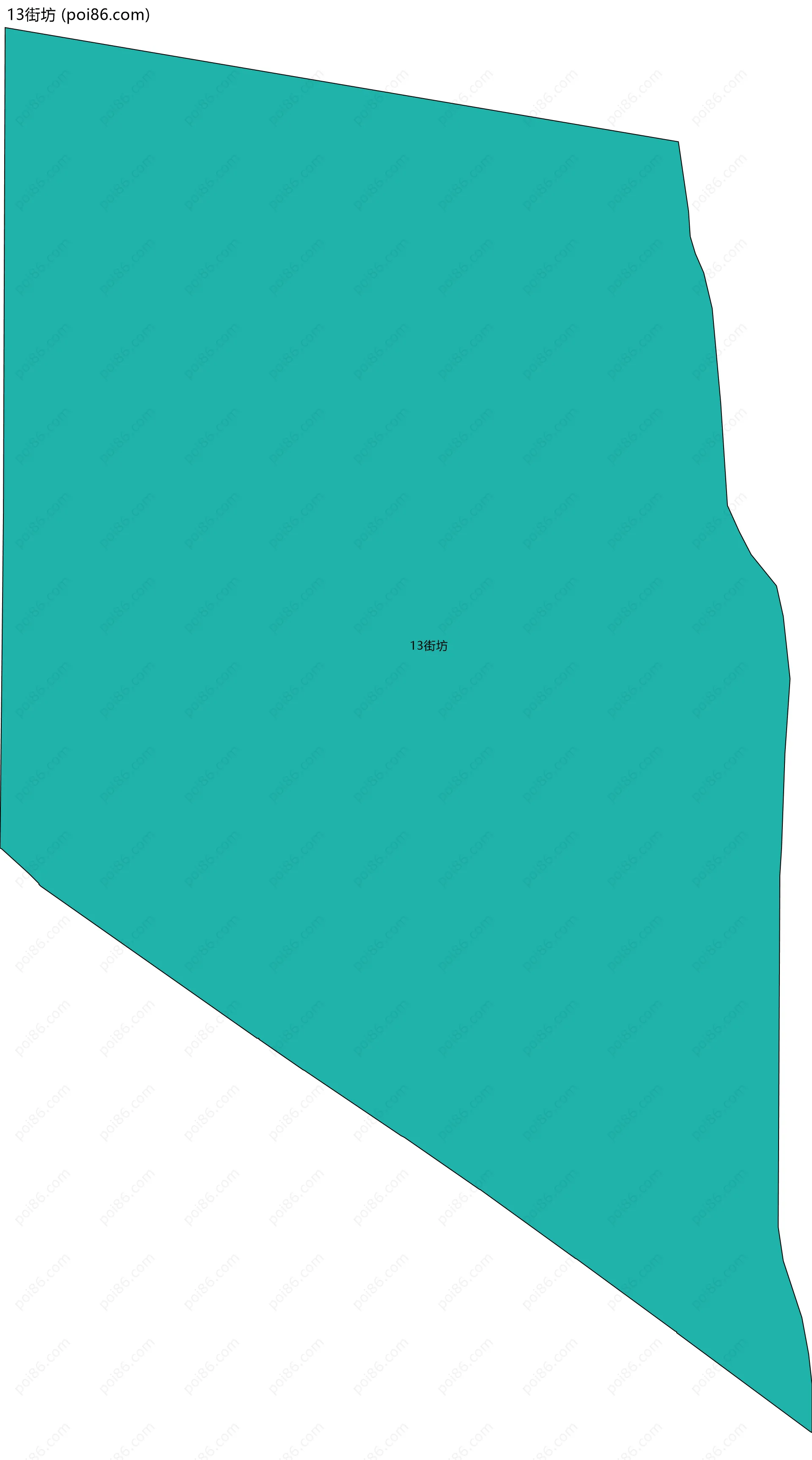 13街坊边界地图