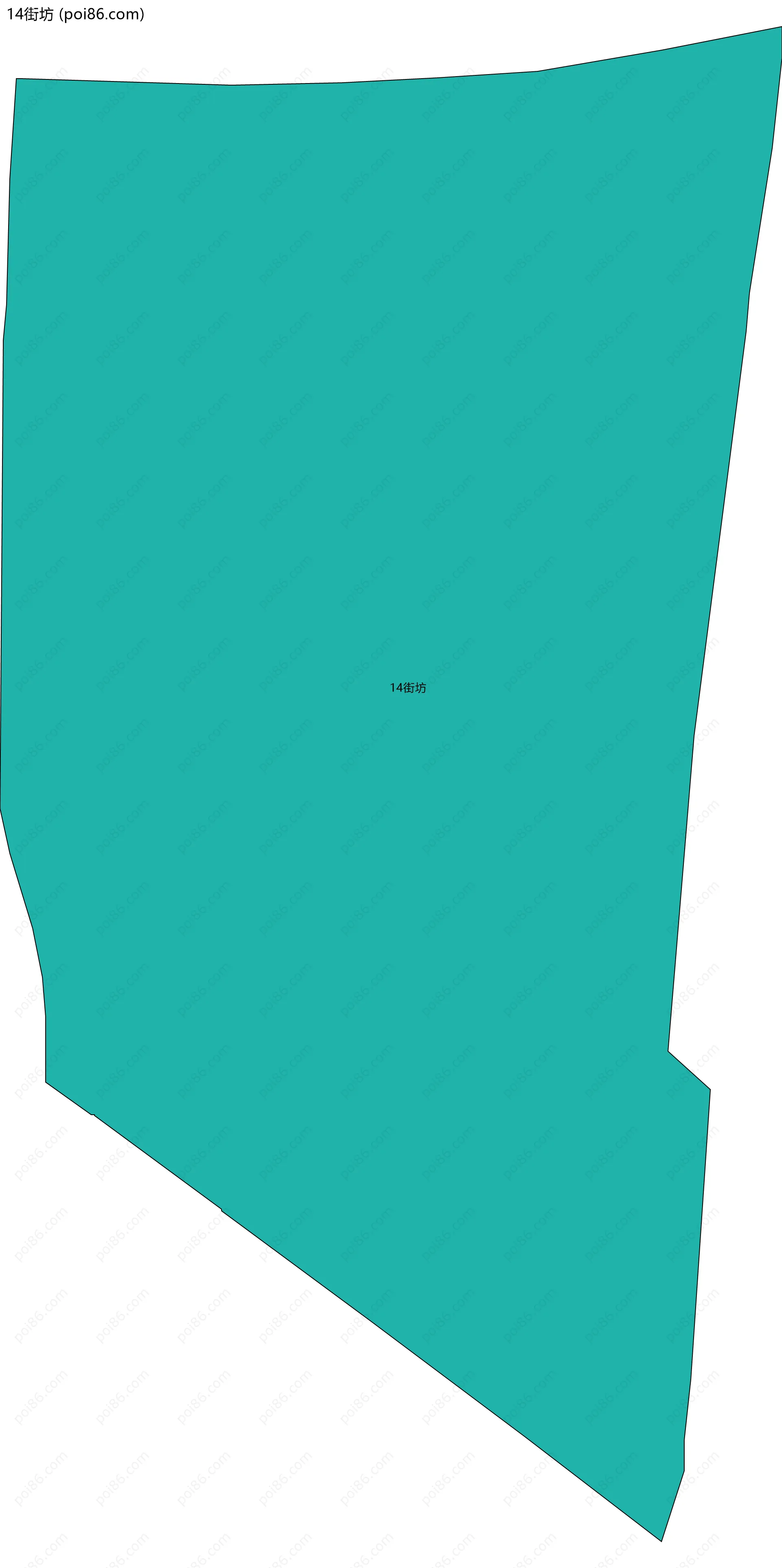14街坊边界地图