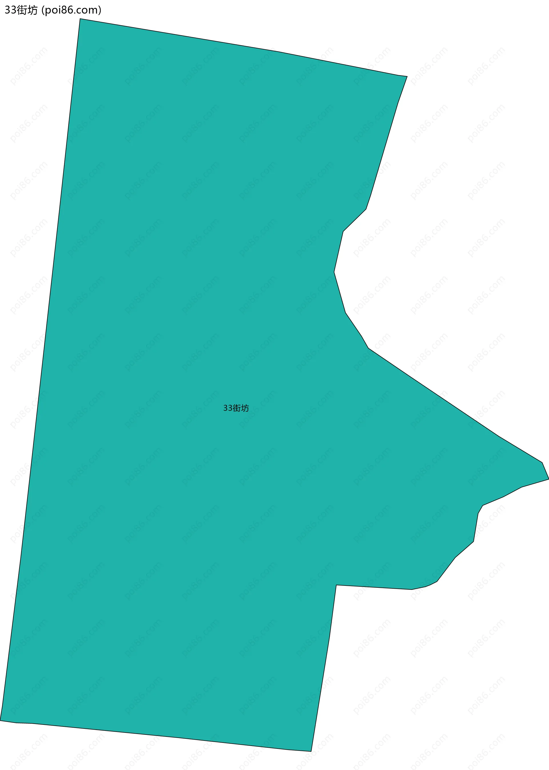 33街坊边界地图