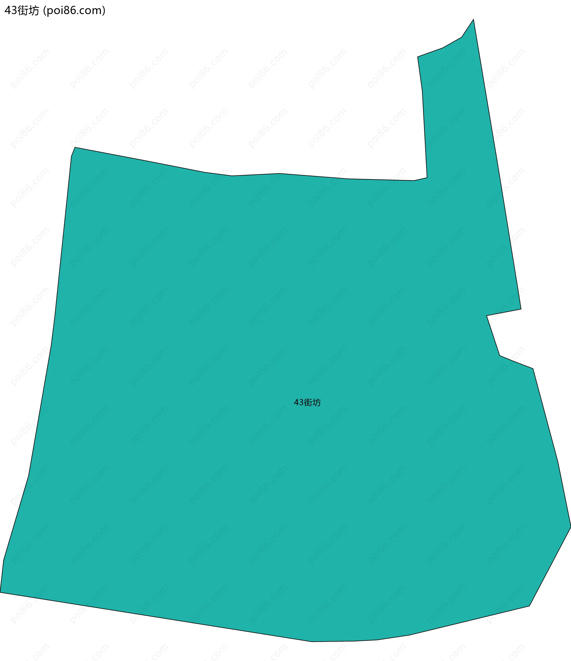 43街坊边界地图