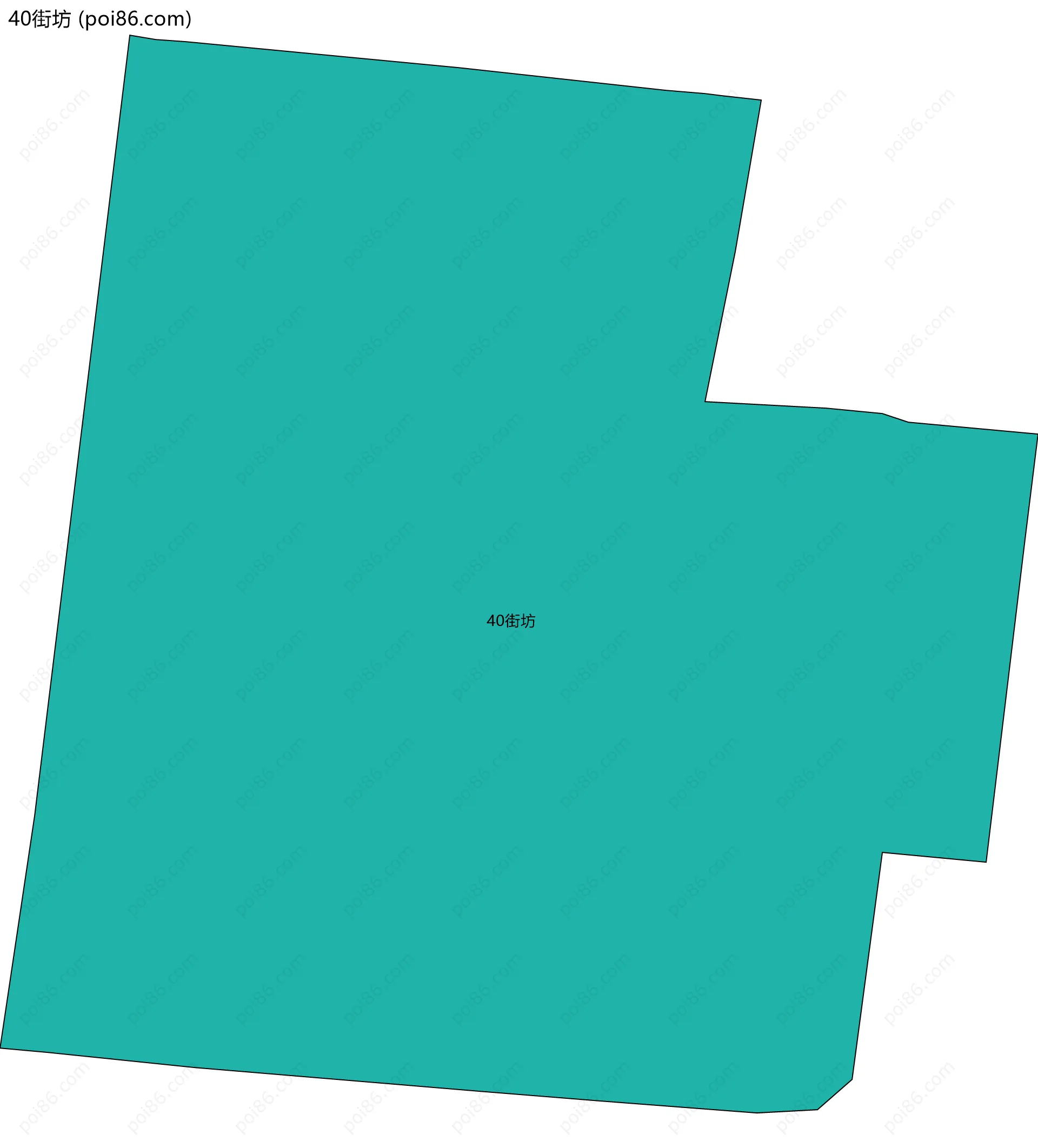 40街坊边界地图