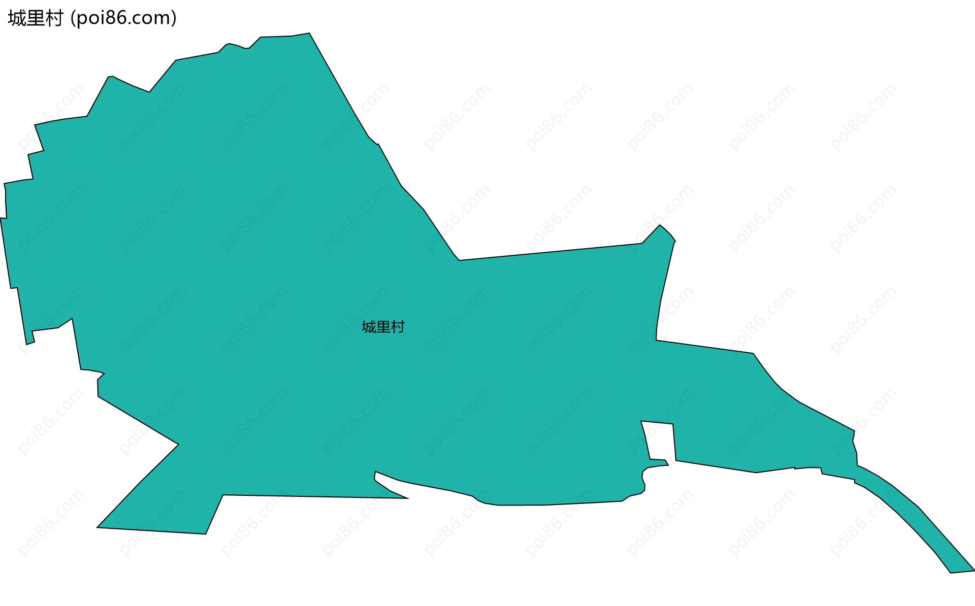 城里村边界地图