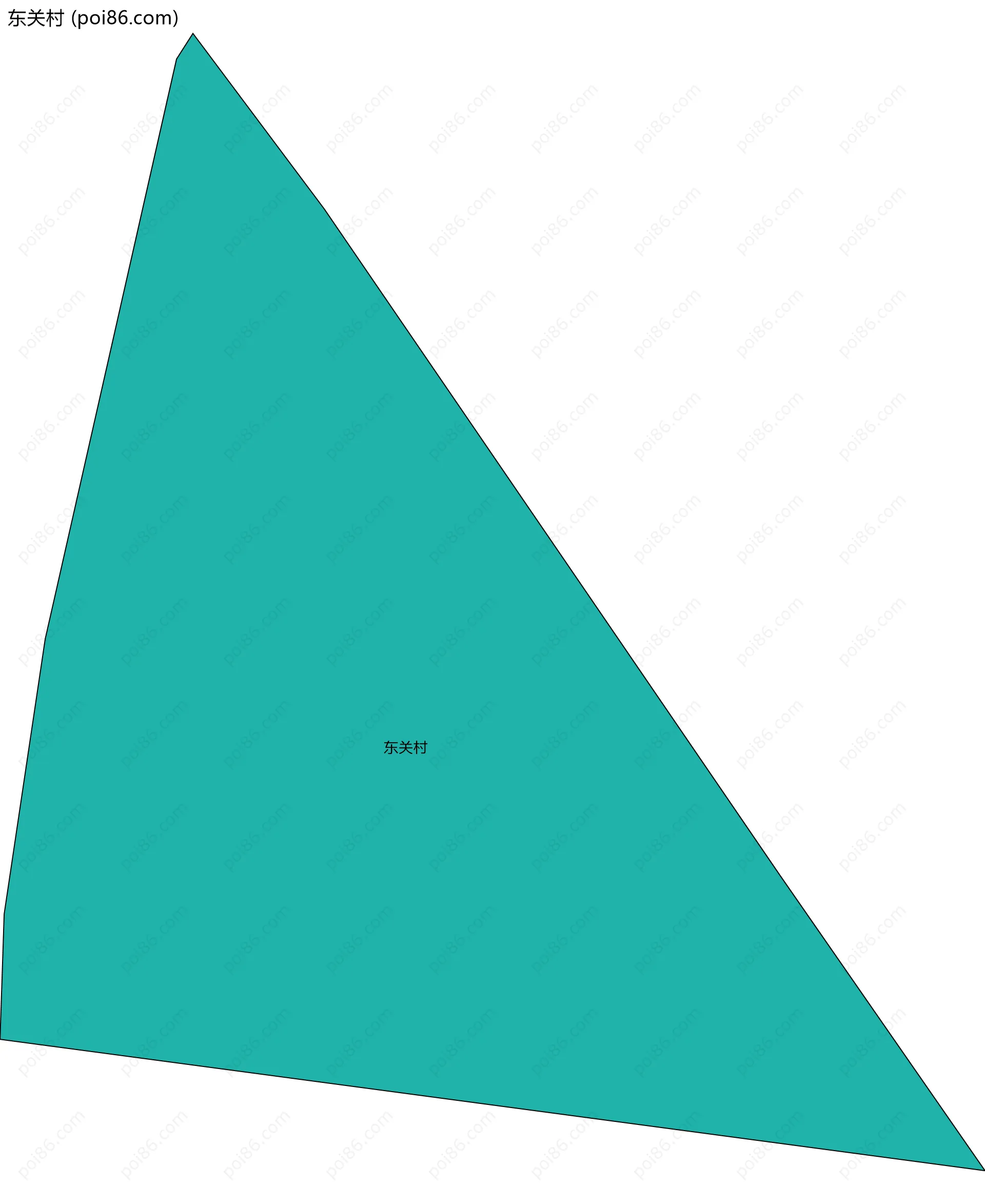 东关村边界地图