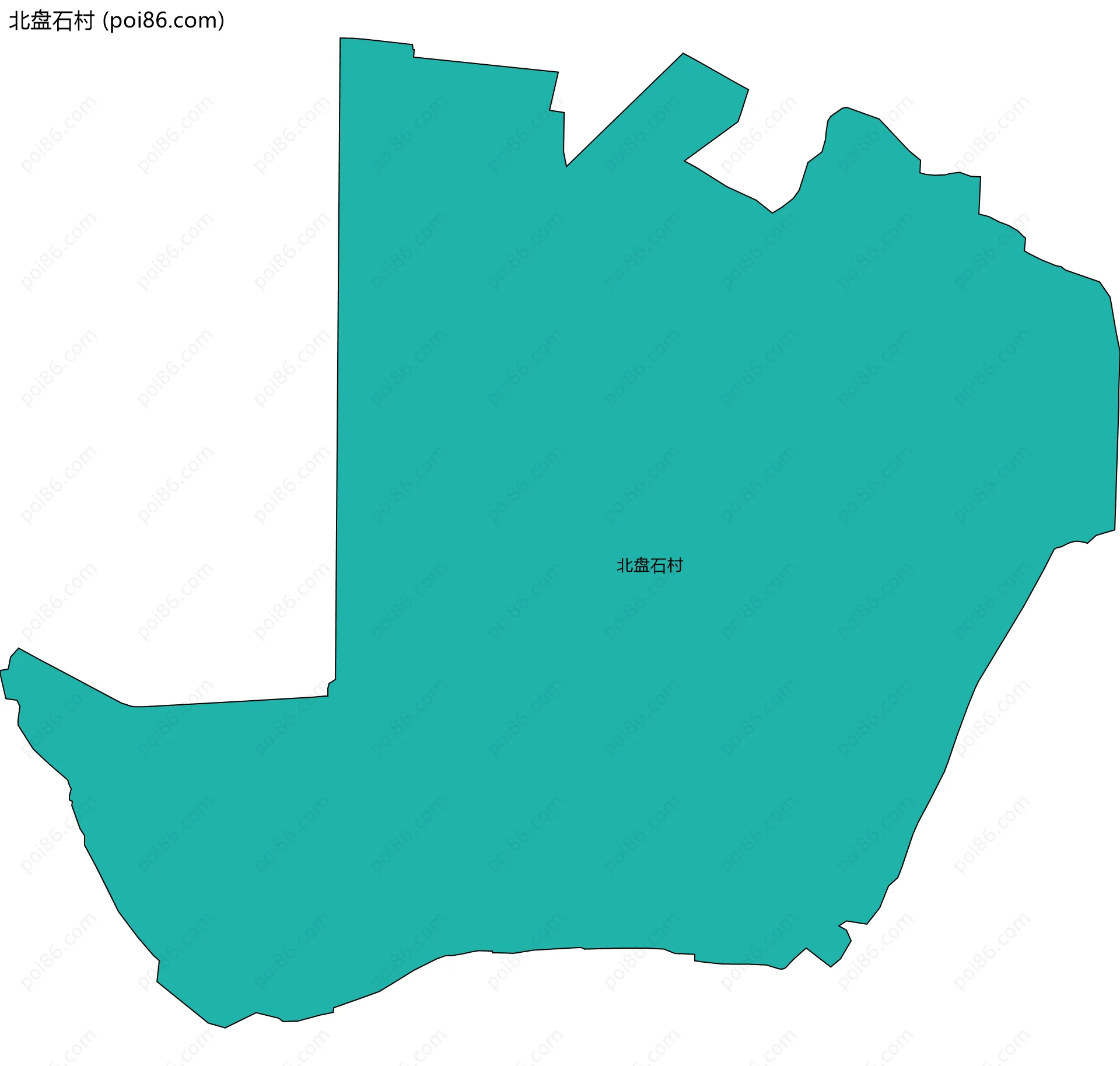 北盘石村边界地图