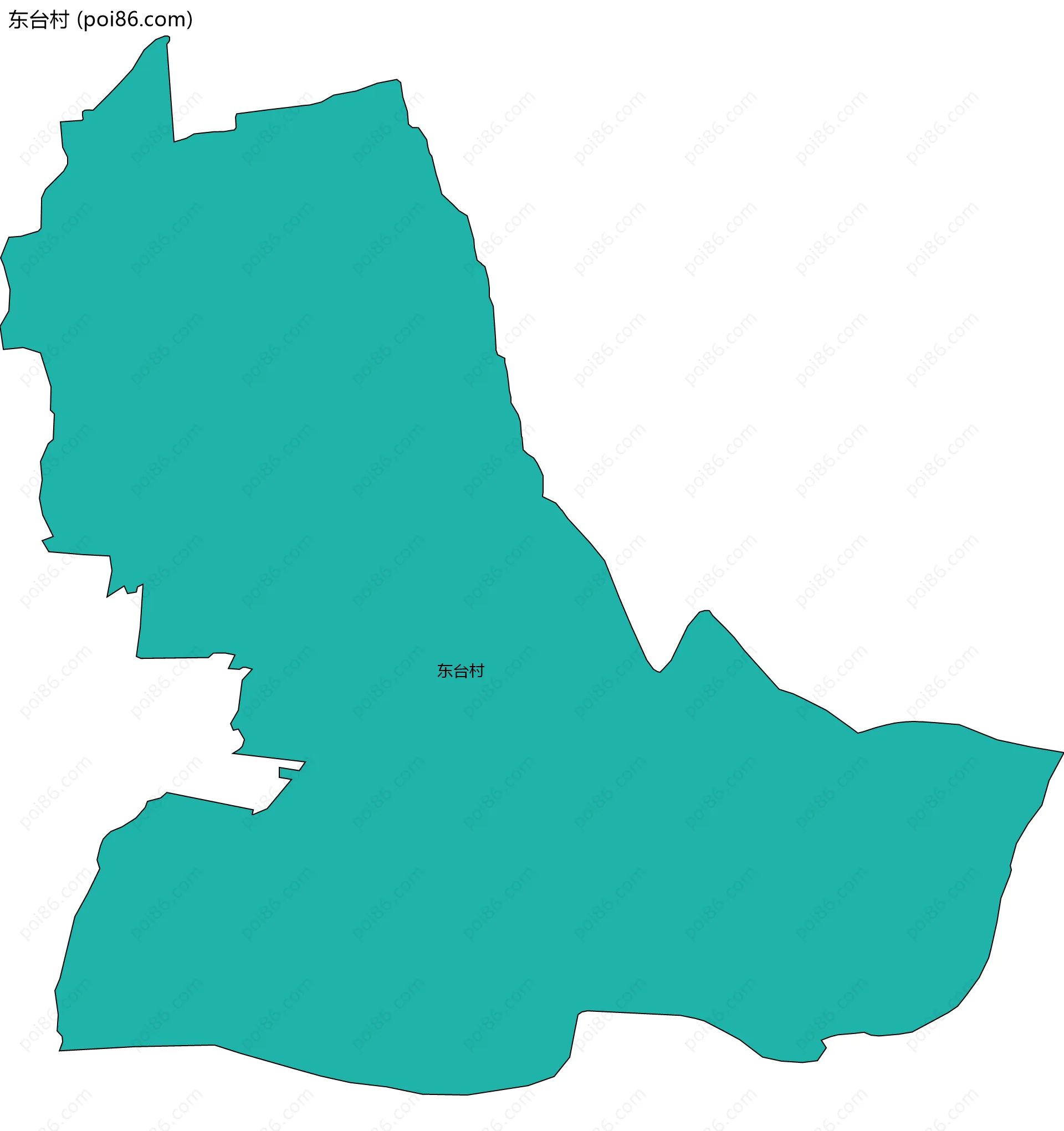 东台村边界地图