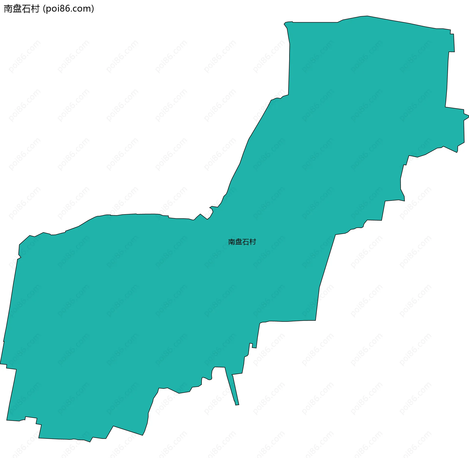 南盘石村边界地图