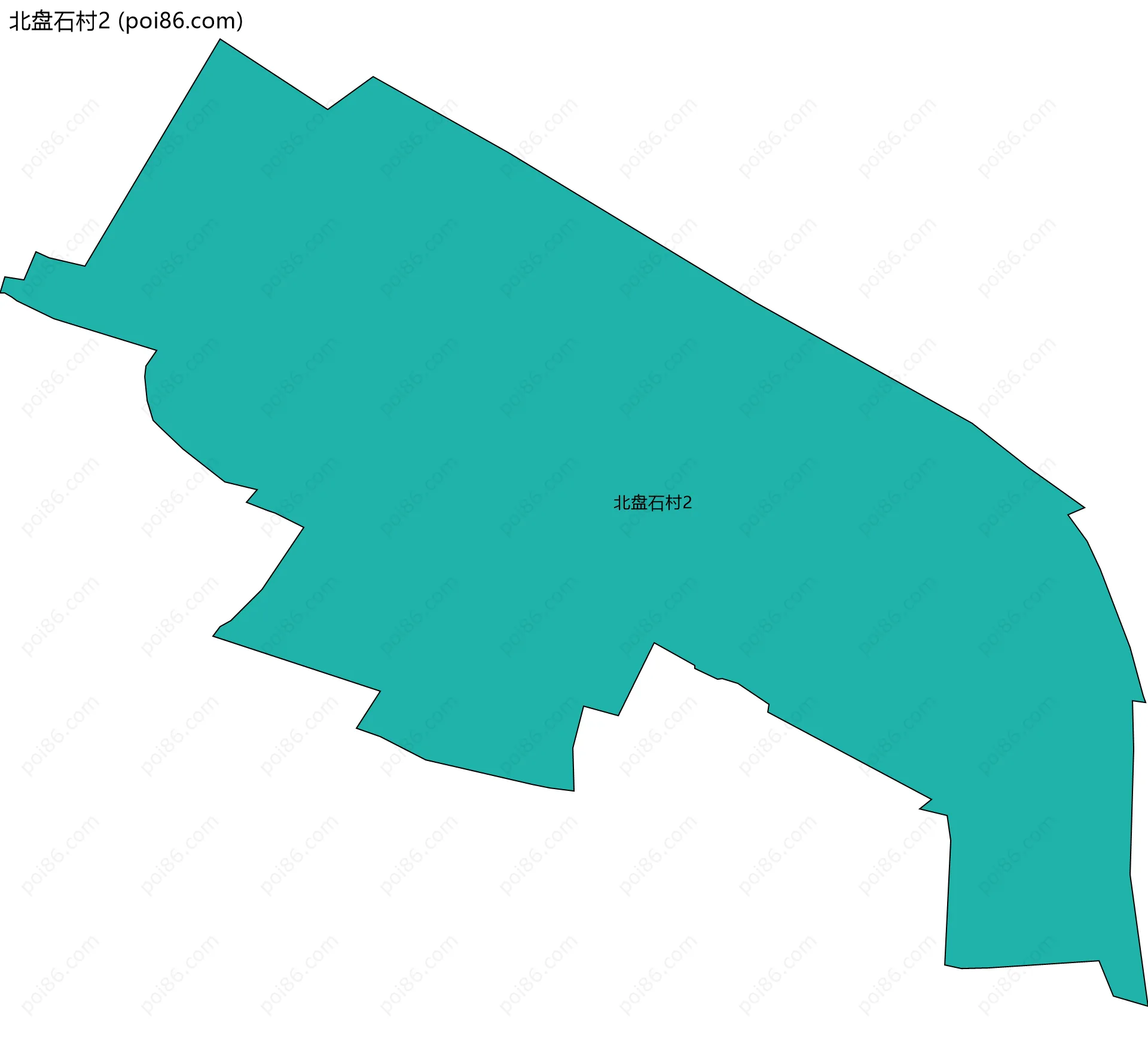 北盘石村2边界地图