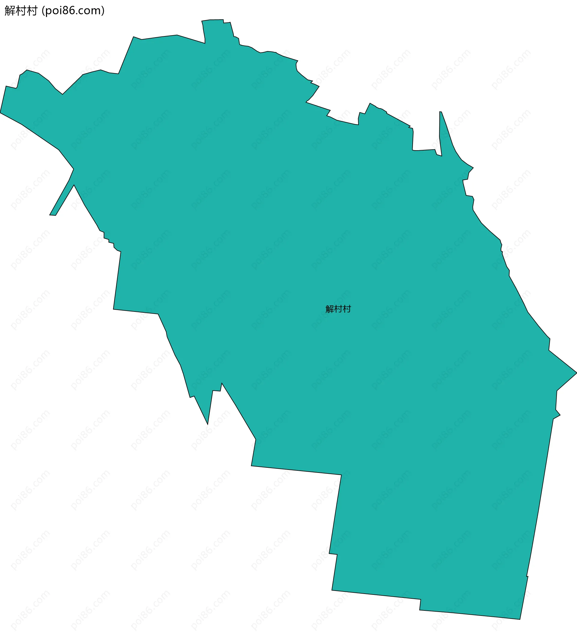 解村村边界地图