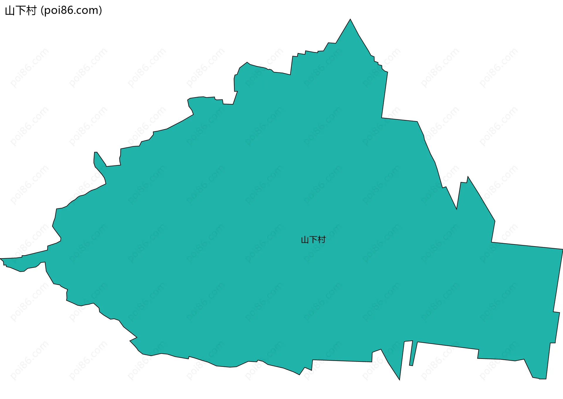 山下村边界地图