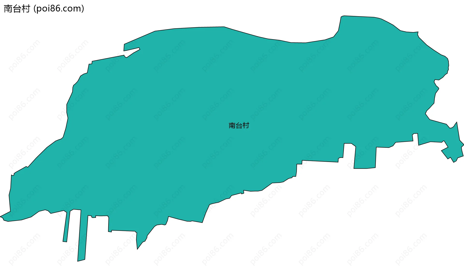 南台村边界地图