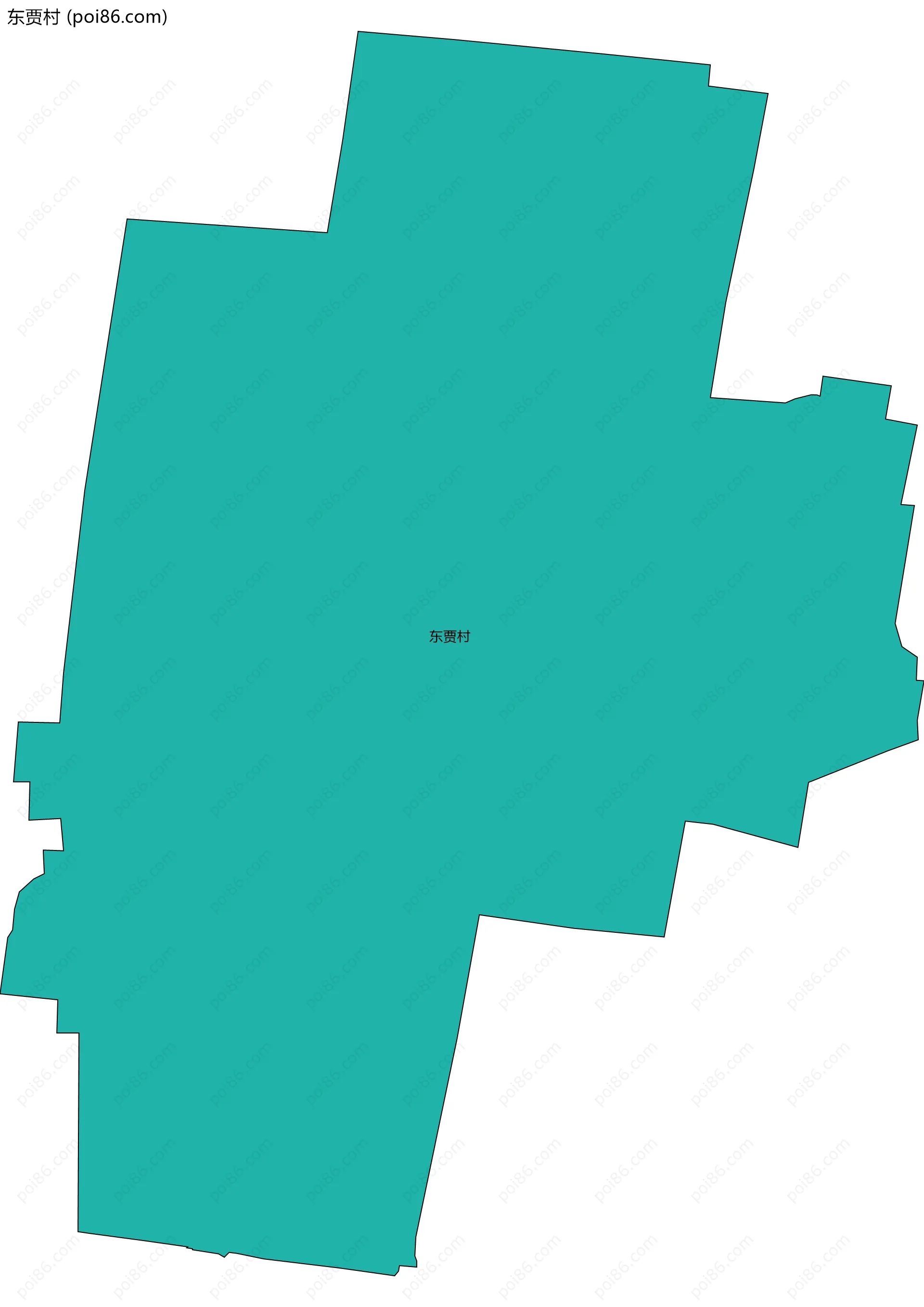 东贾村边界地图