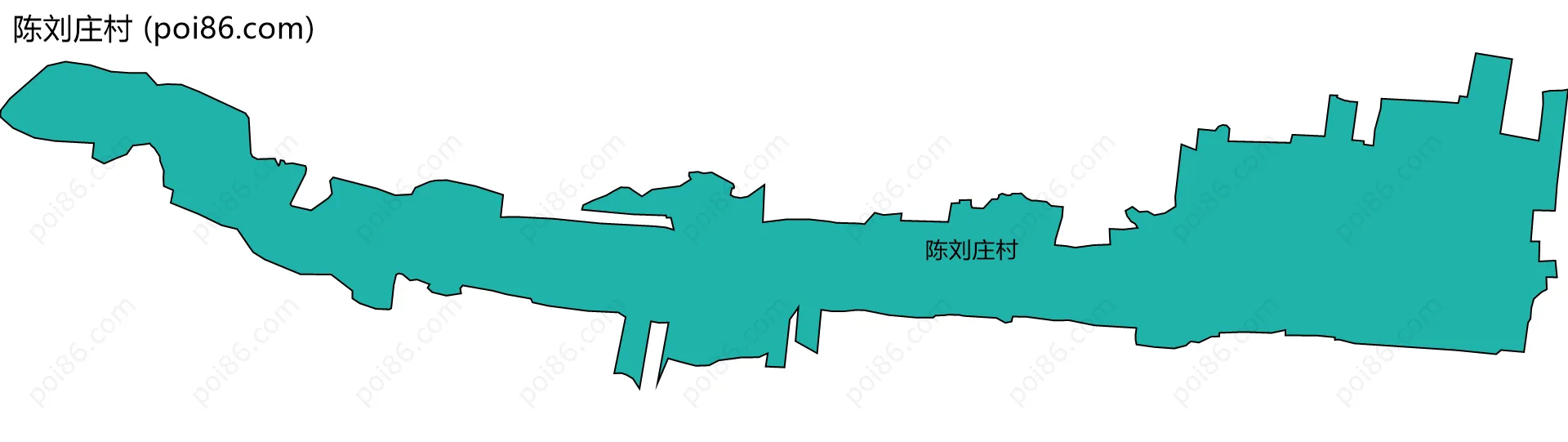 陈刘庄村边界地图