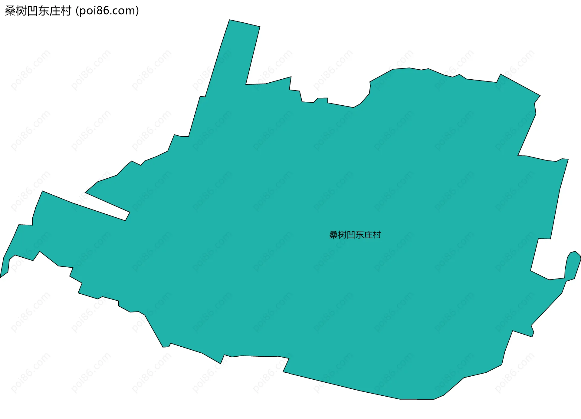 桑树凹东庄村边界地图