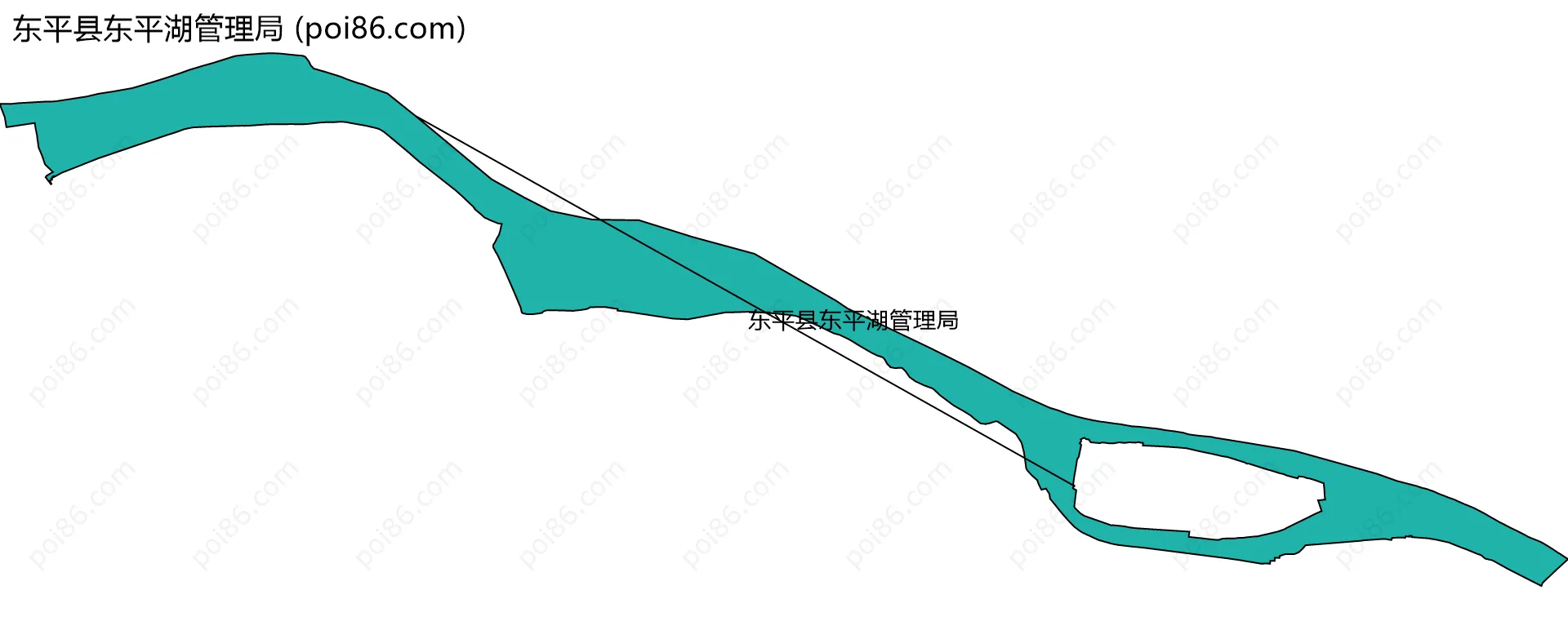 东平县东平湖管理局边界地图