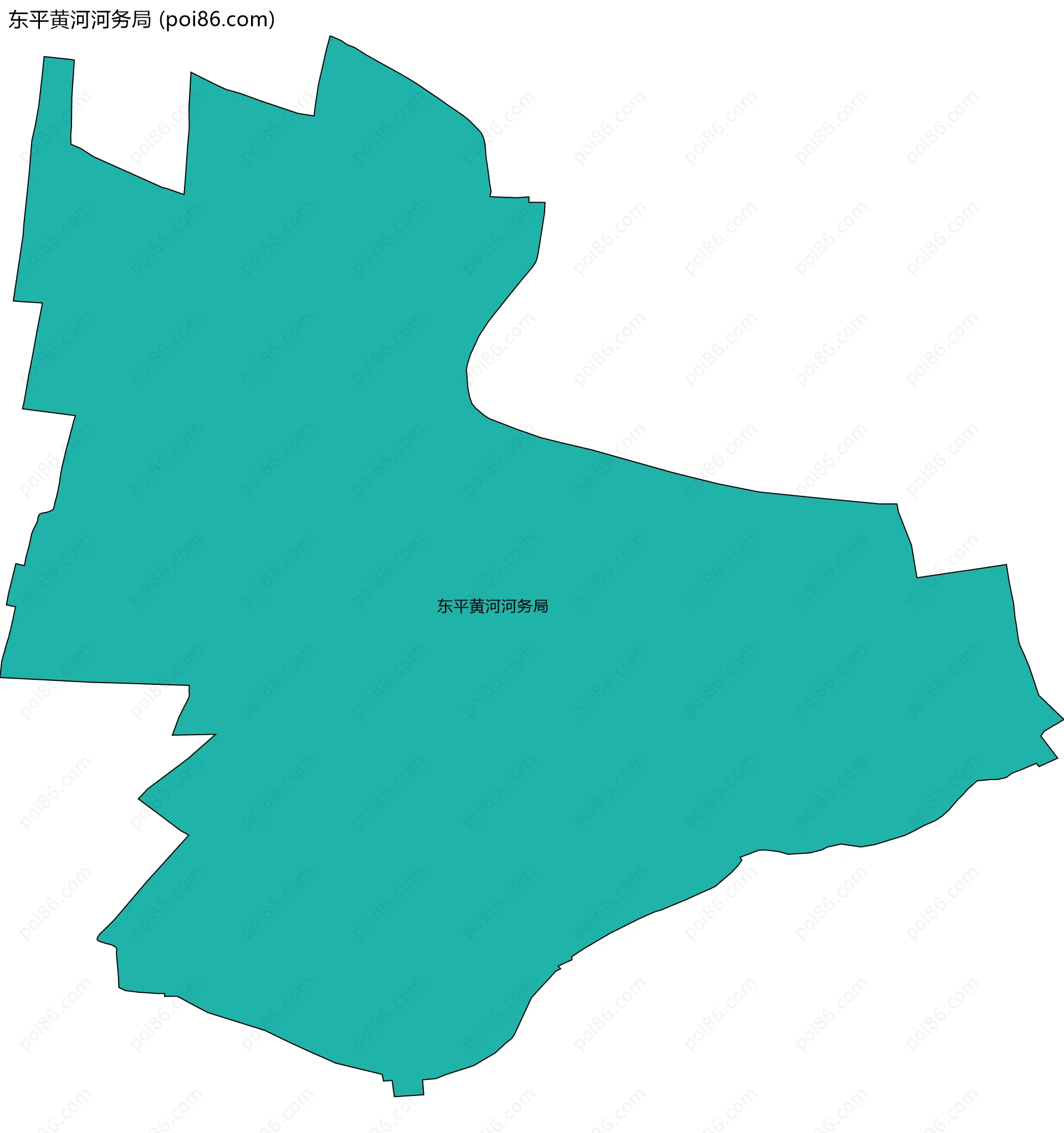 东平黄河河务局边界地图