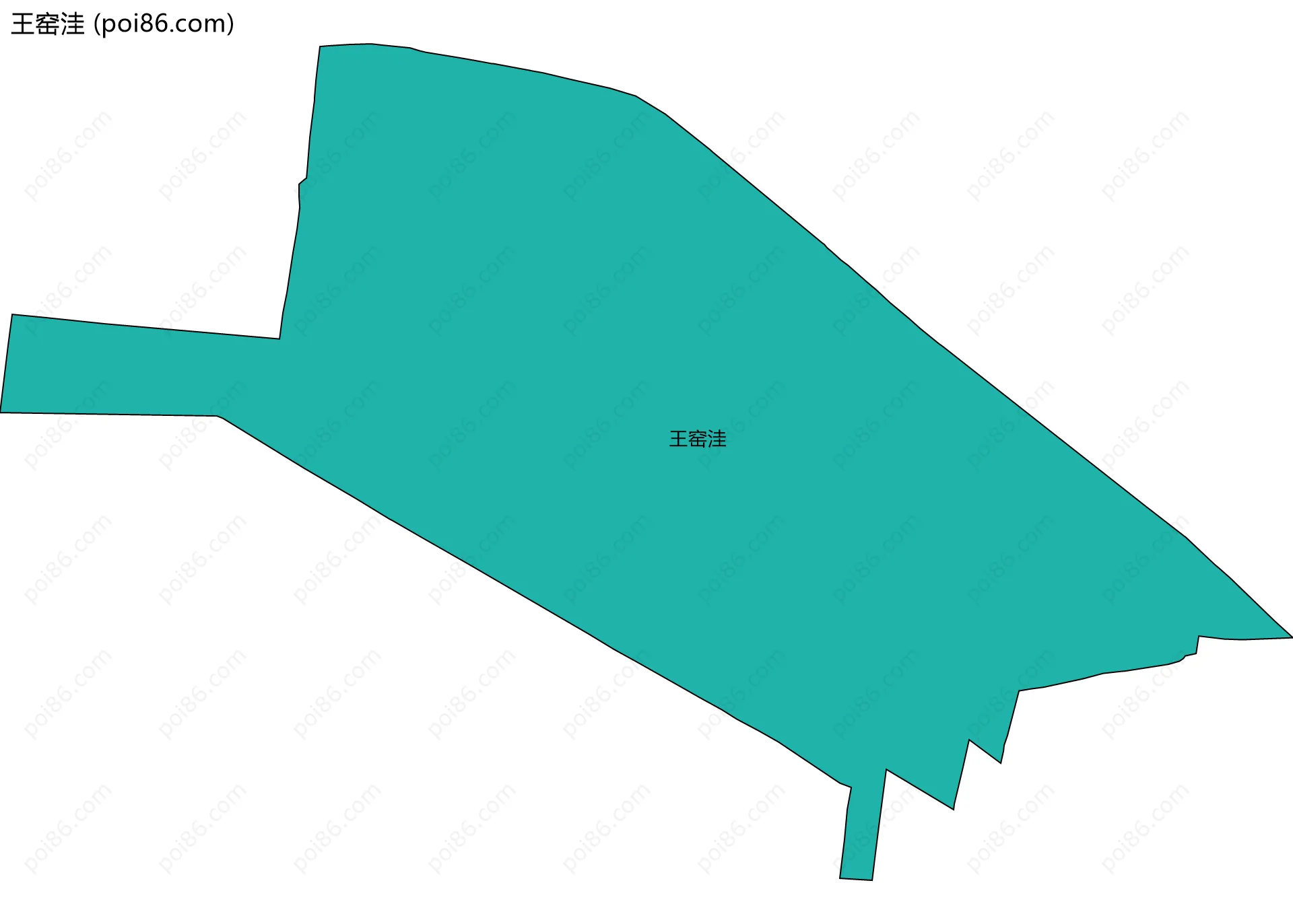 王窑洼边界地图