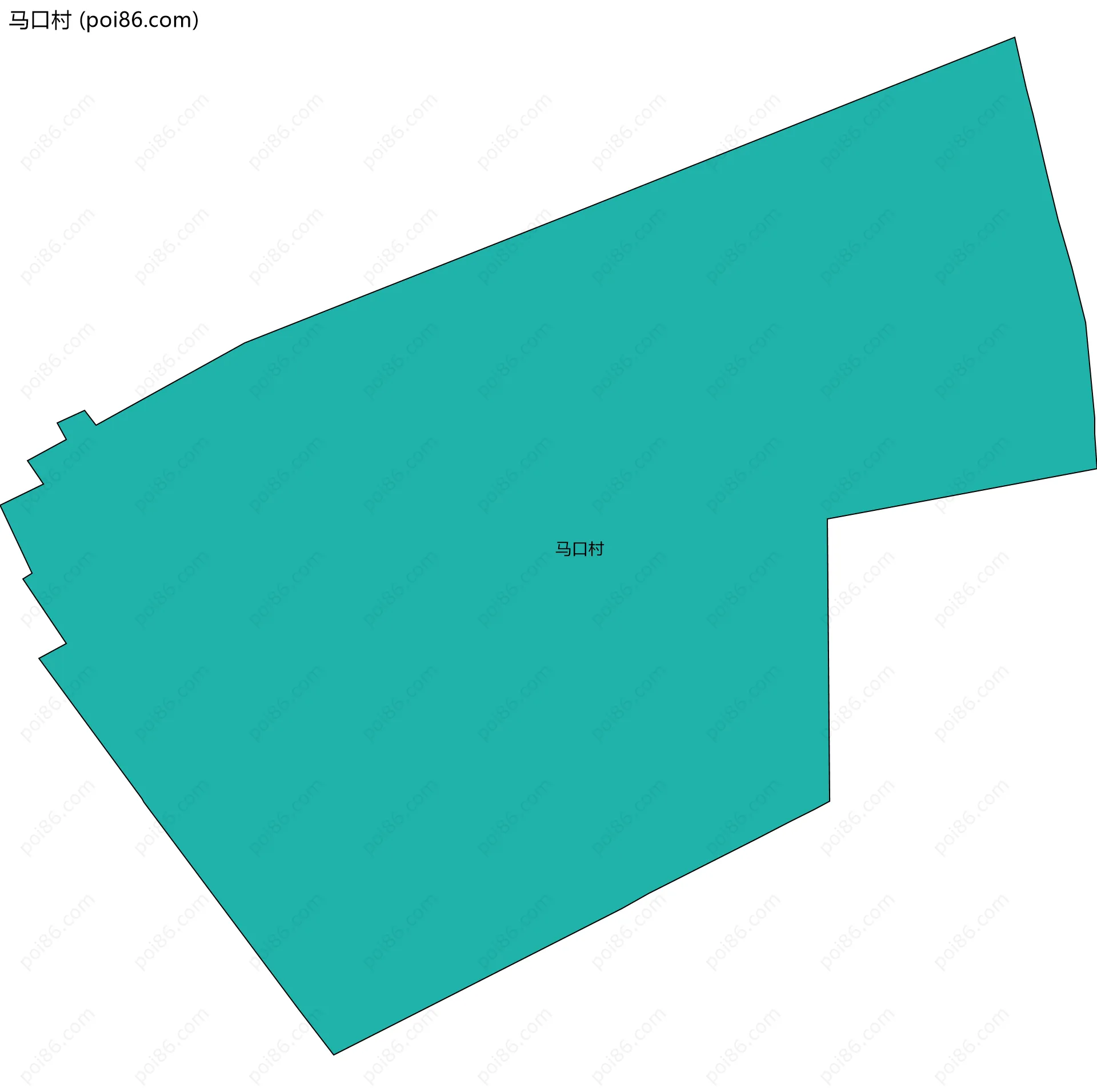 马口村边界地图