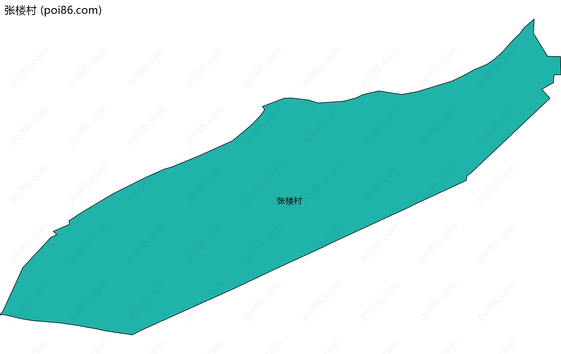 张楼村边界地图