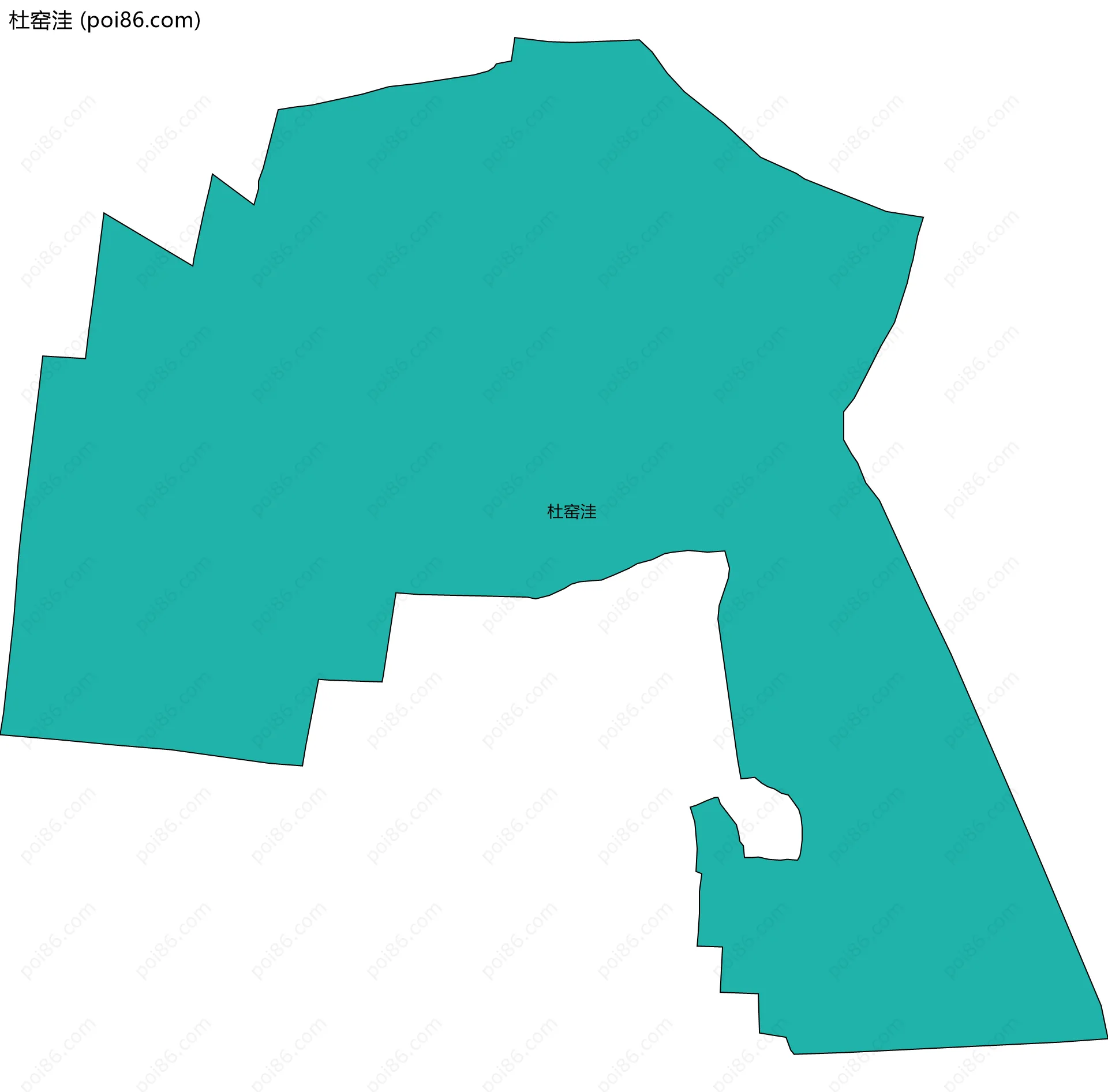 杜窑洼边界地图