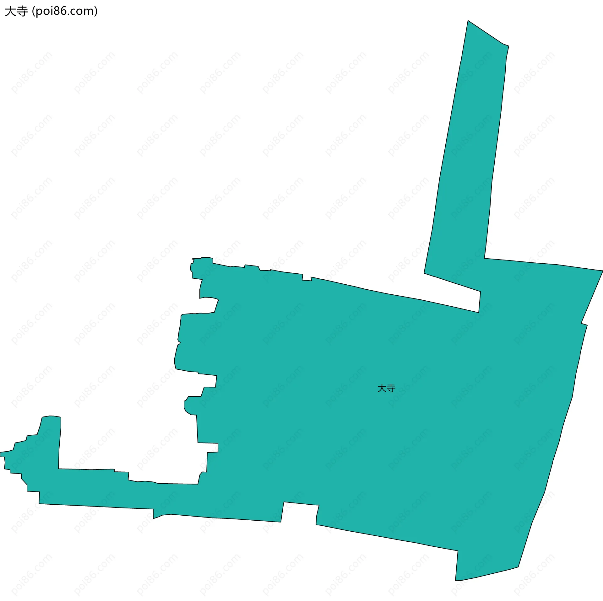 大寺边界地图