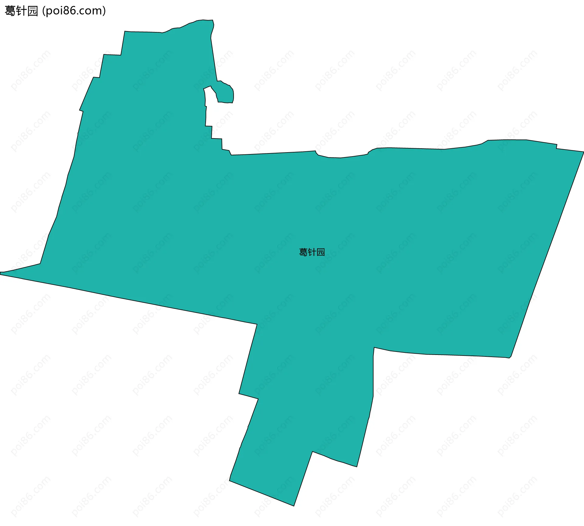 葛针园边界地图