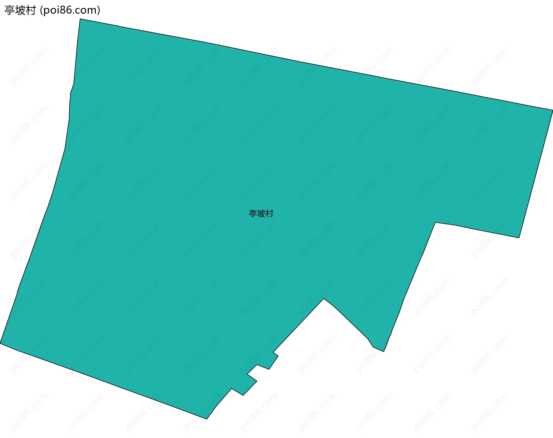 亭坡村边界地图