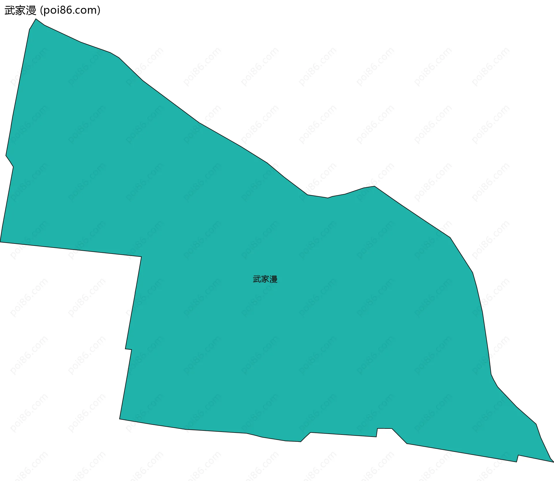 武家漫边界地图