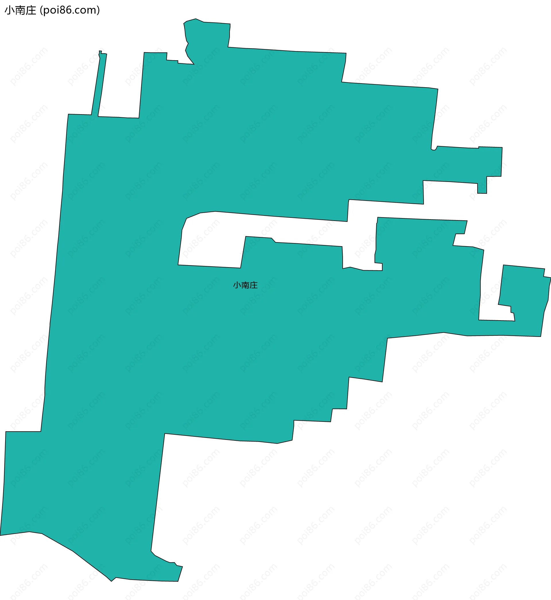 小南庄边界地图