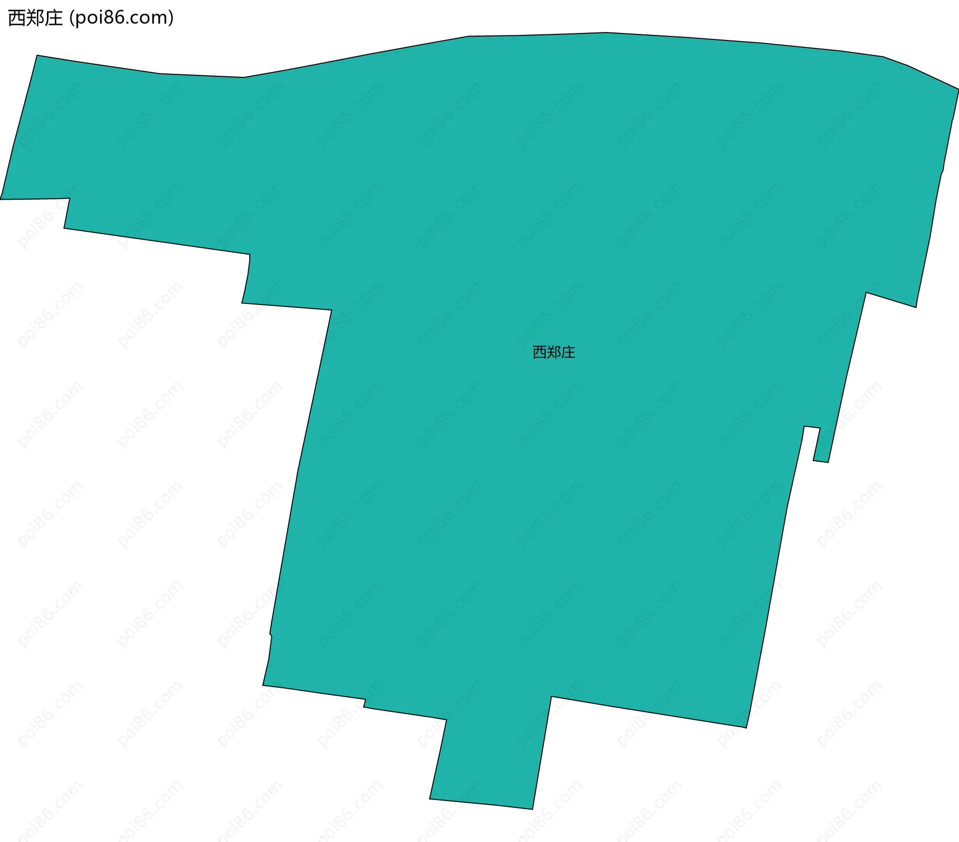 西郑庄边界地图