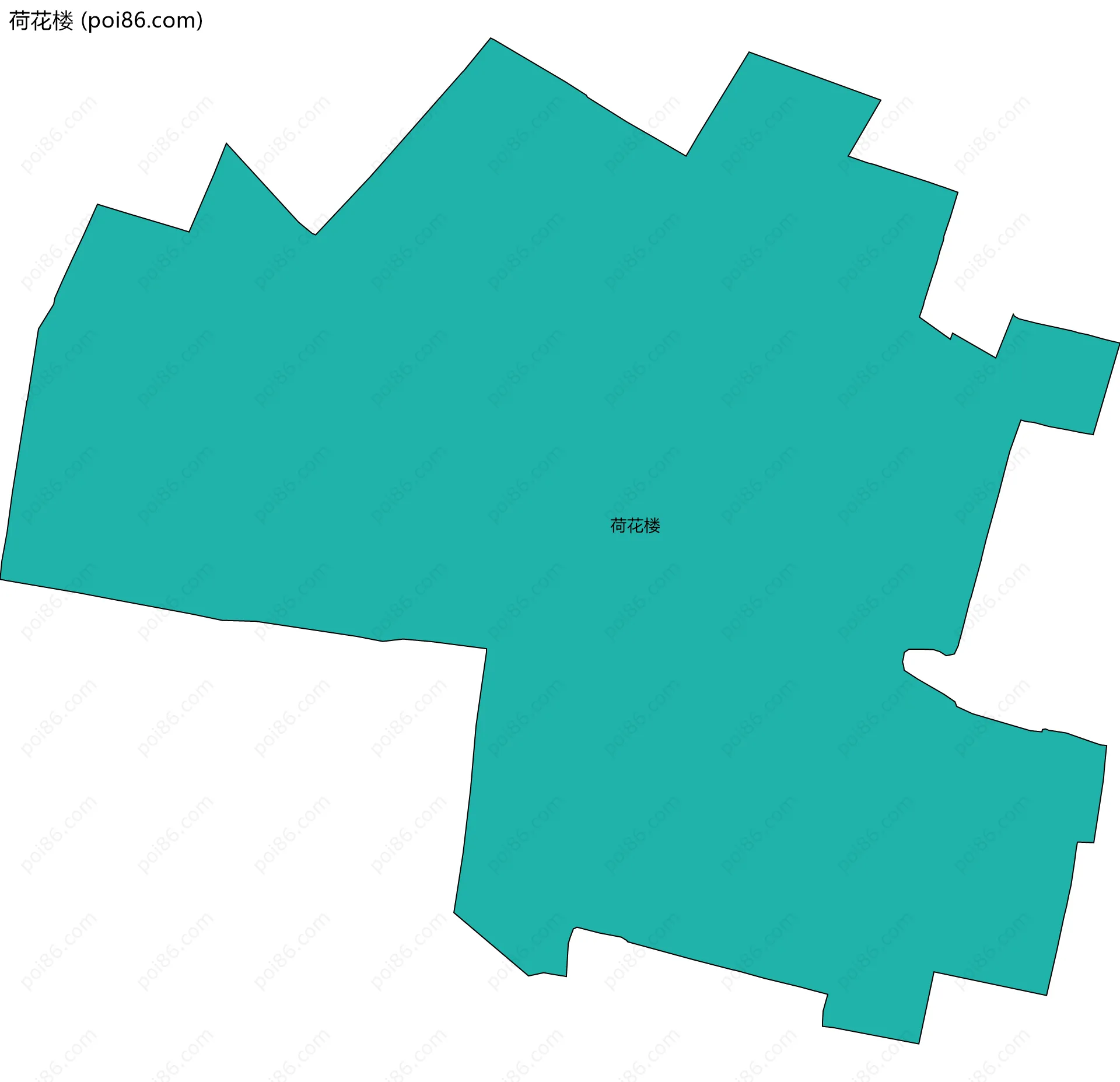 荷花楼边界地图