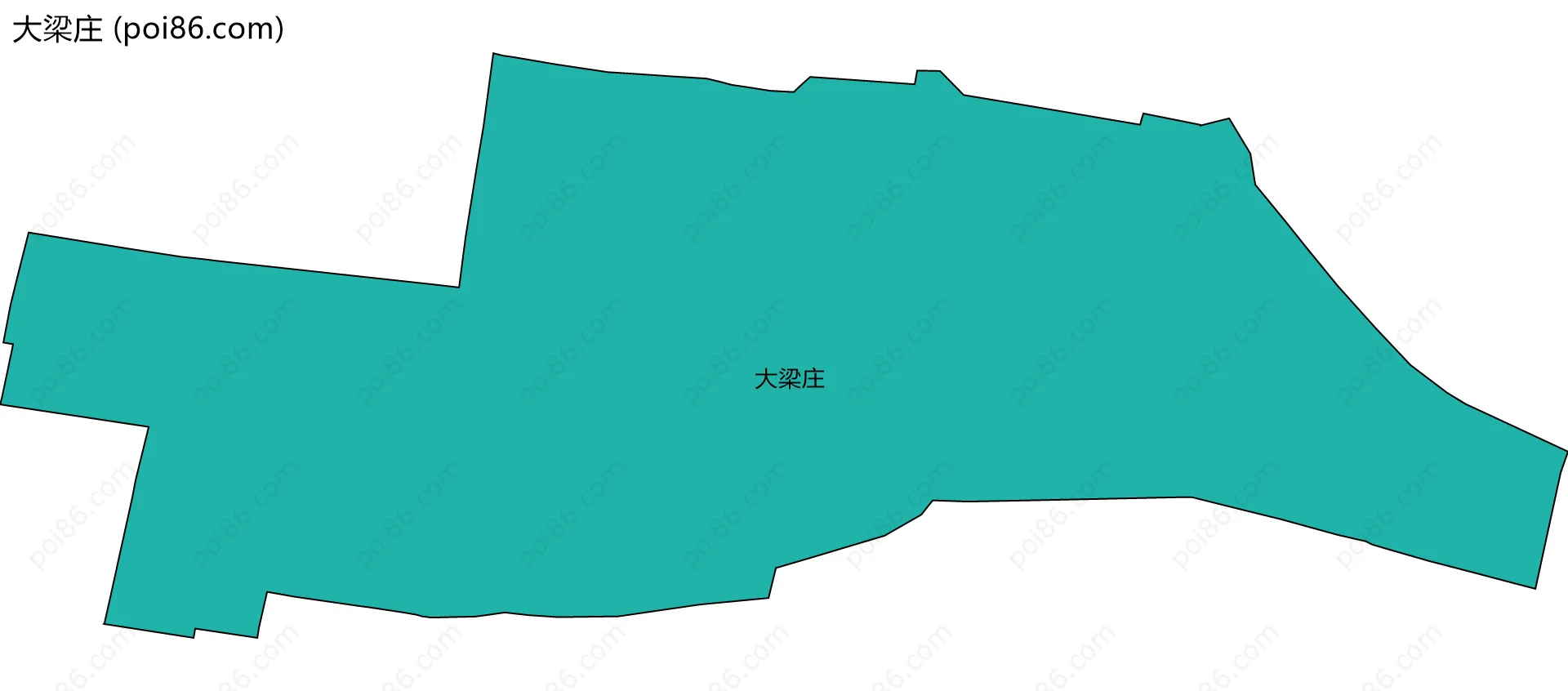 大梁庄边界地图