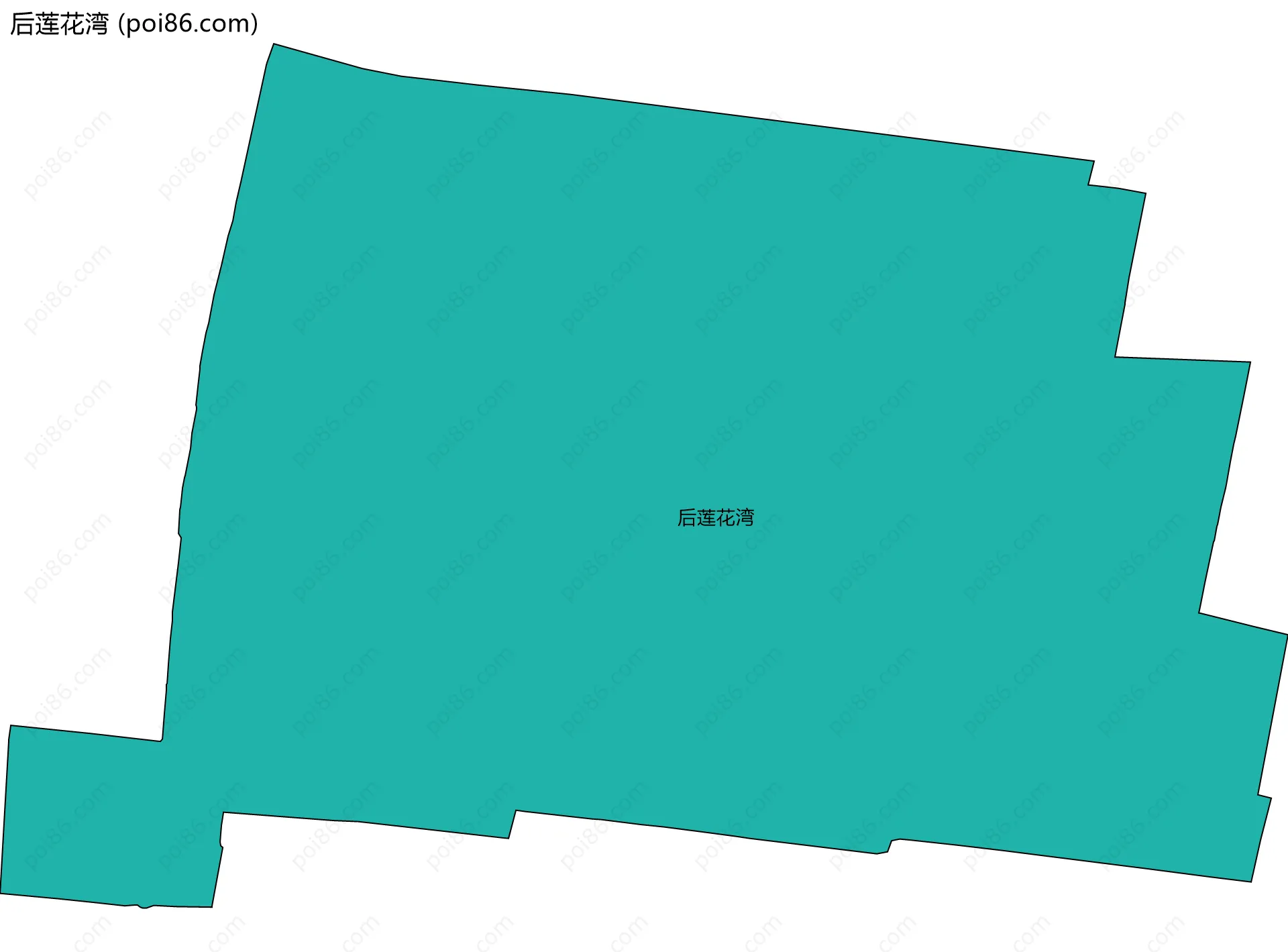 后莲花湾边界地图