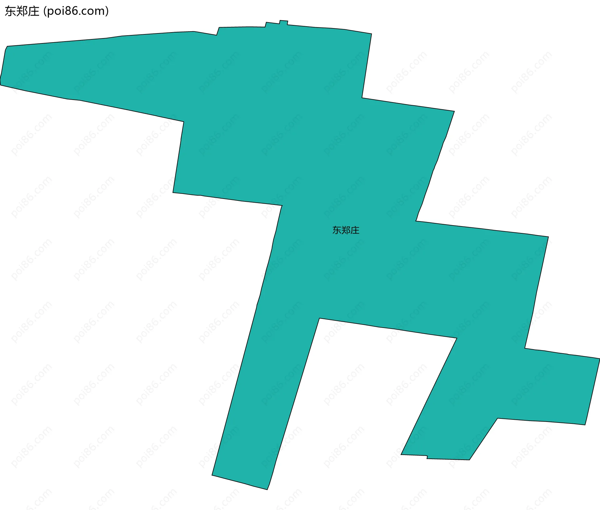 东郑庄边界地图