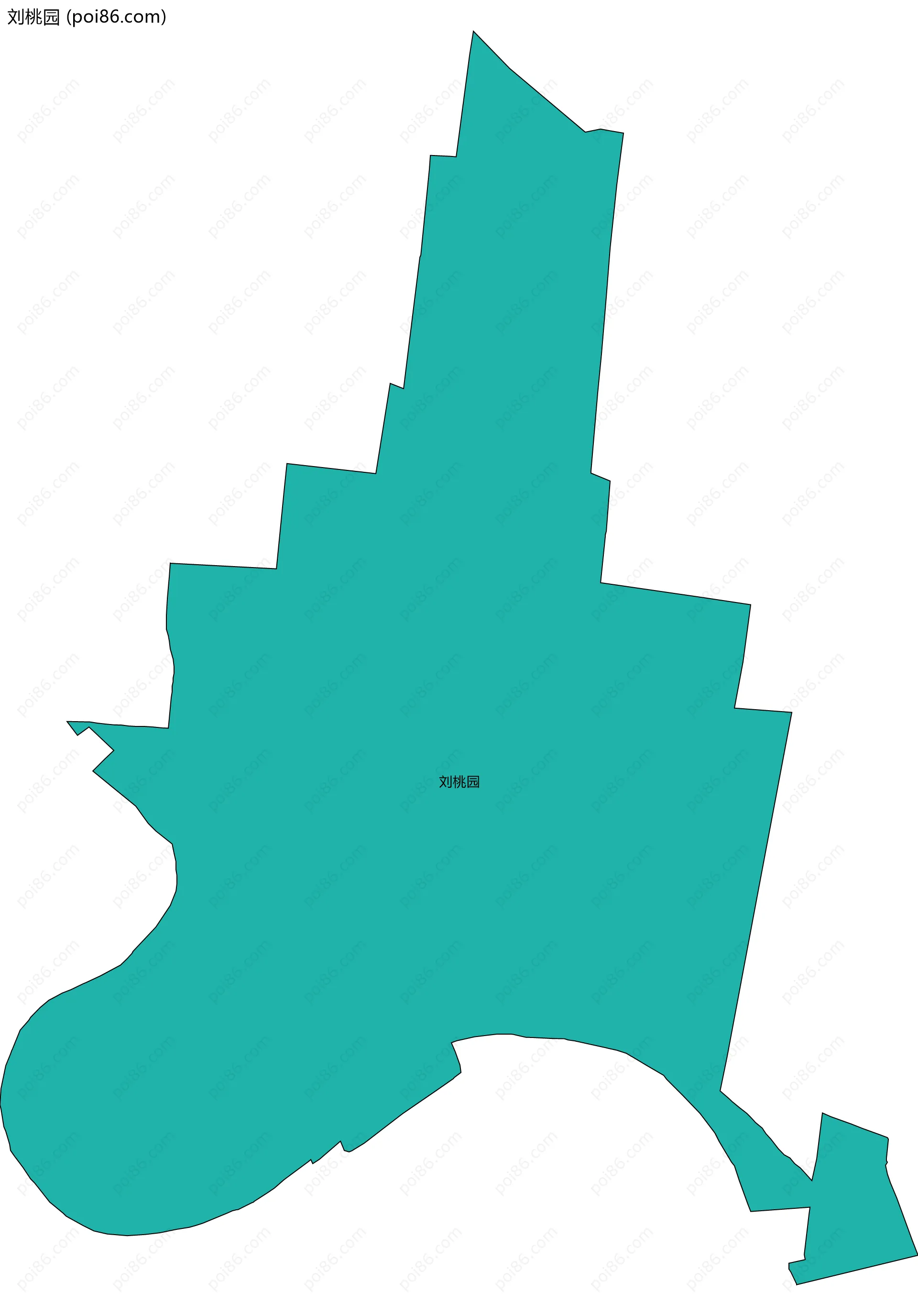 刘桃园边界地图