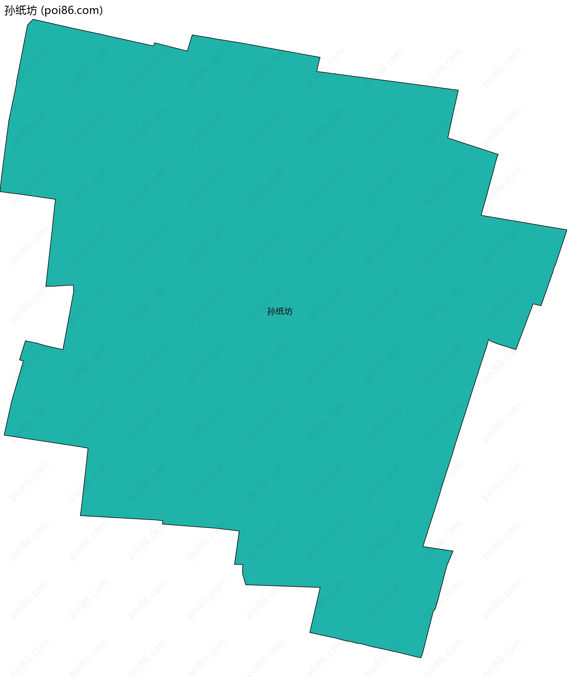 孙纸坊边界地图