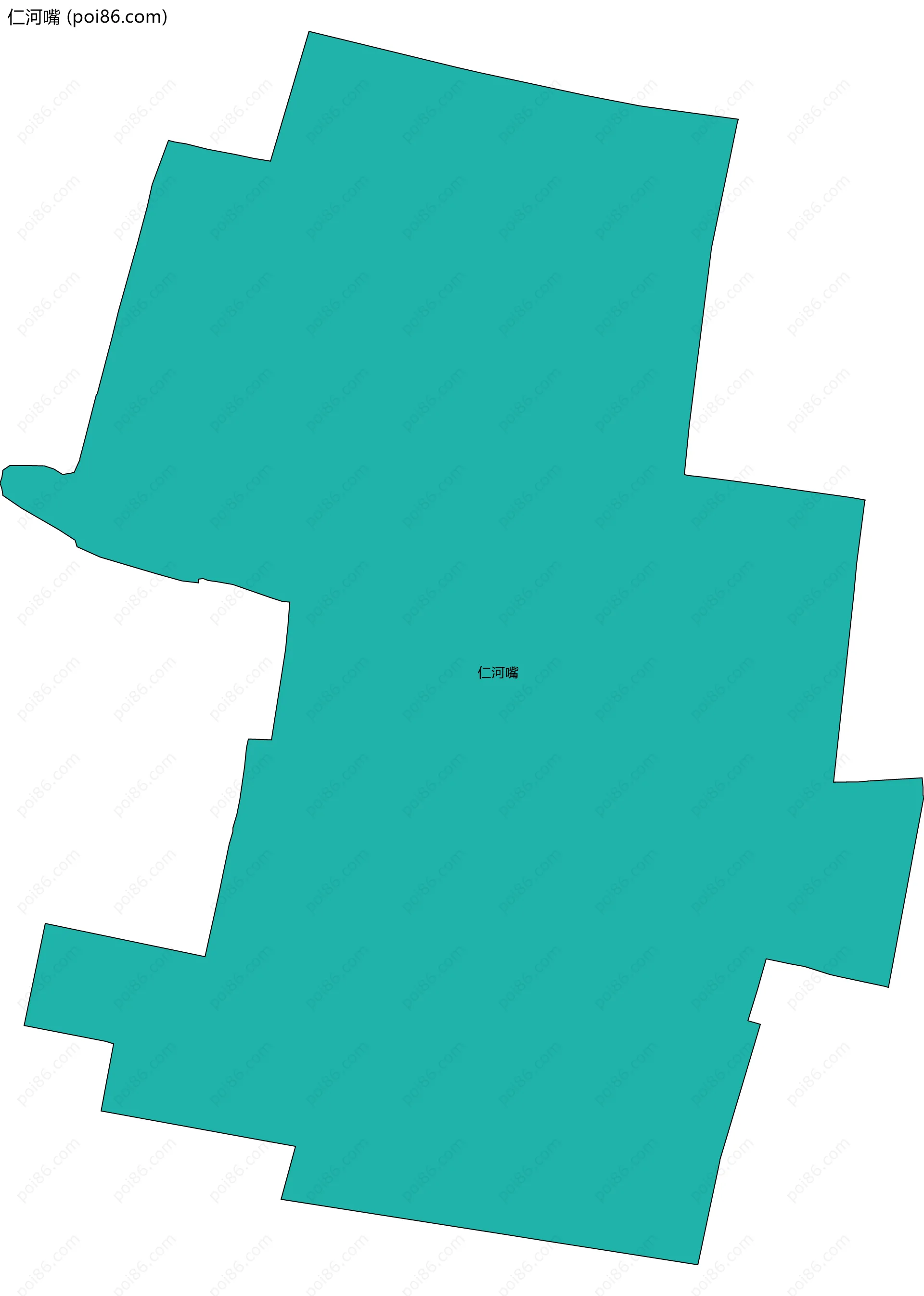 仁河嘴边界地图