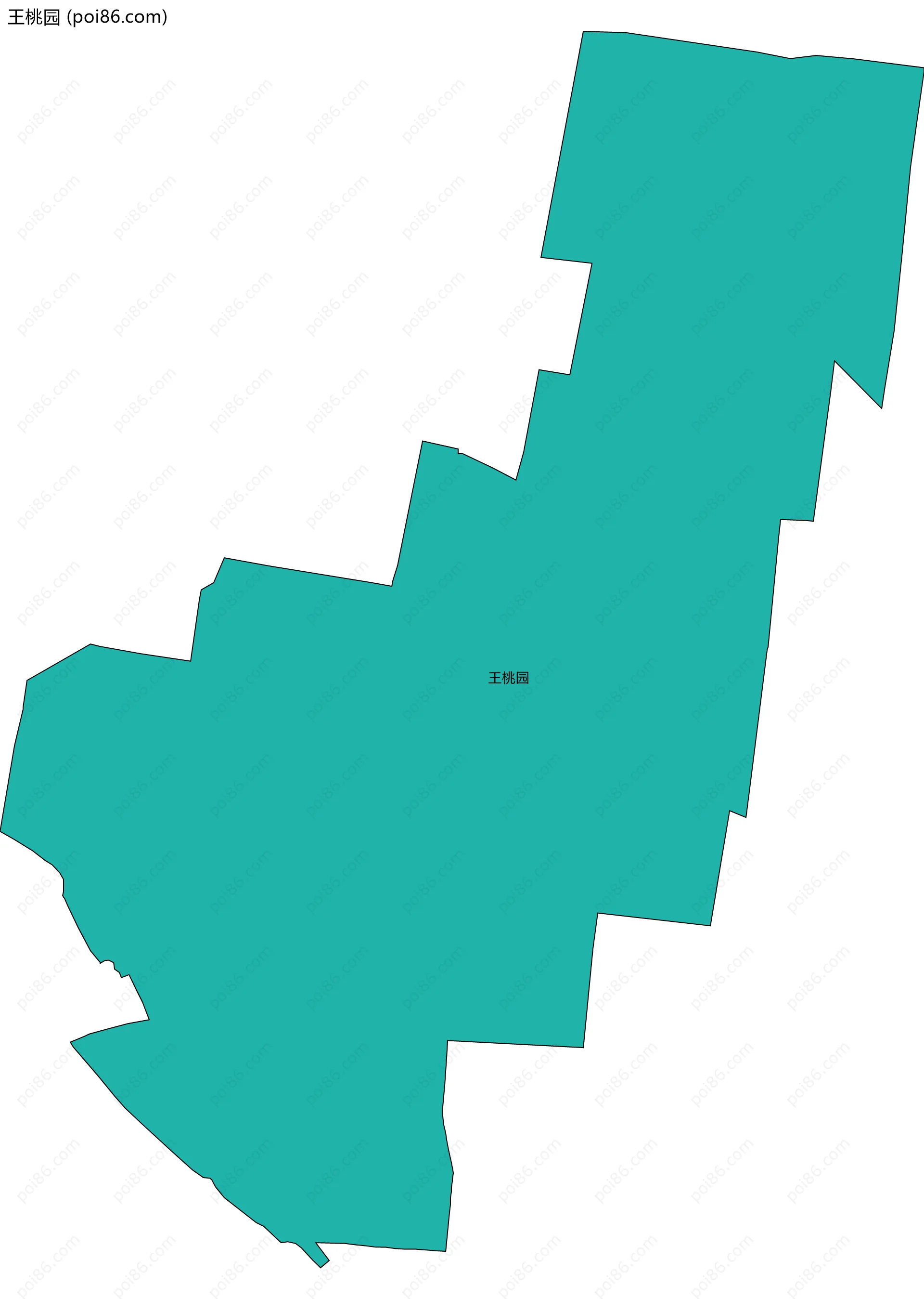 王桃园边界地图
