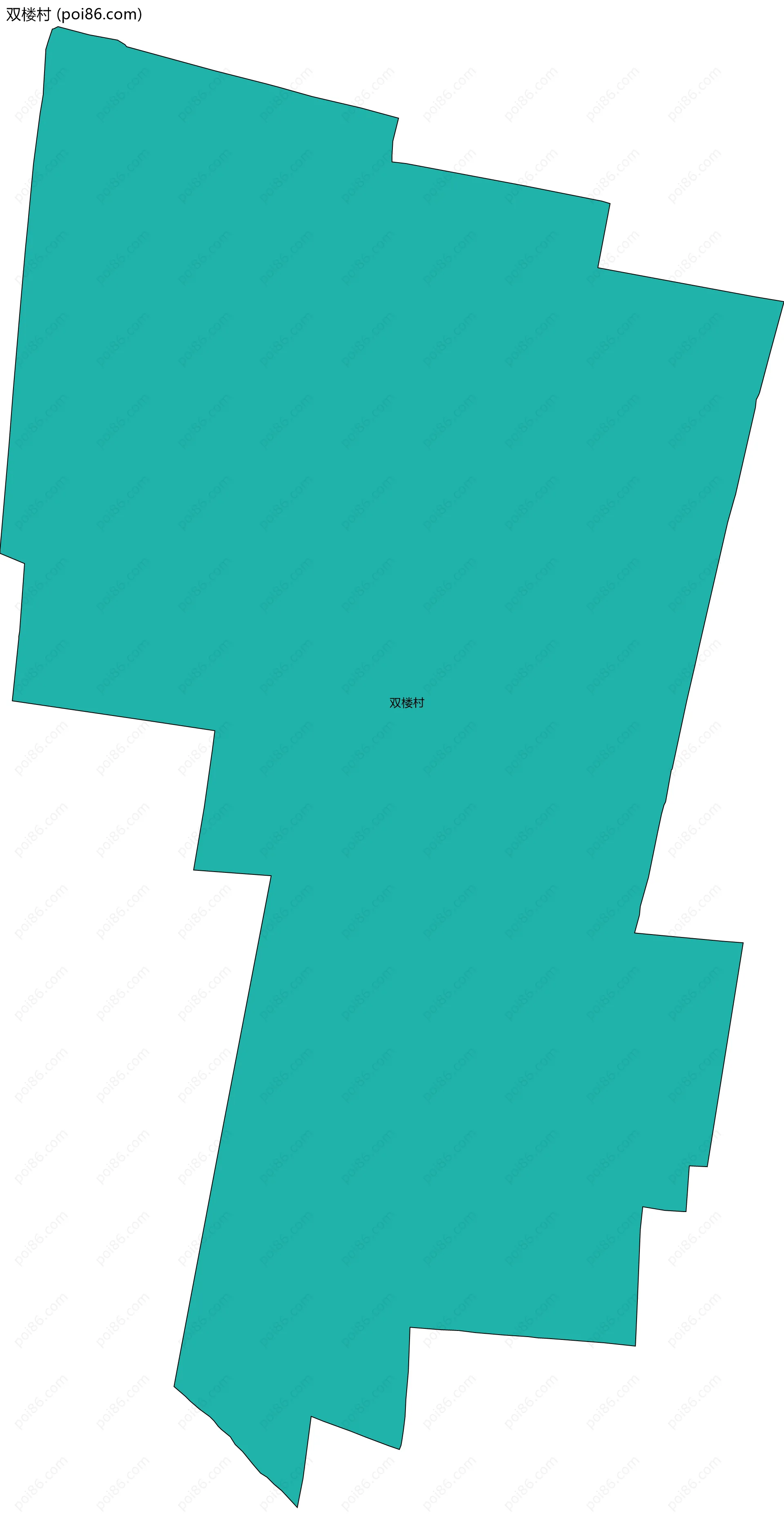 双楼村边界地图