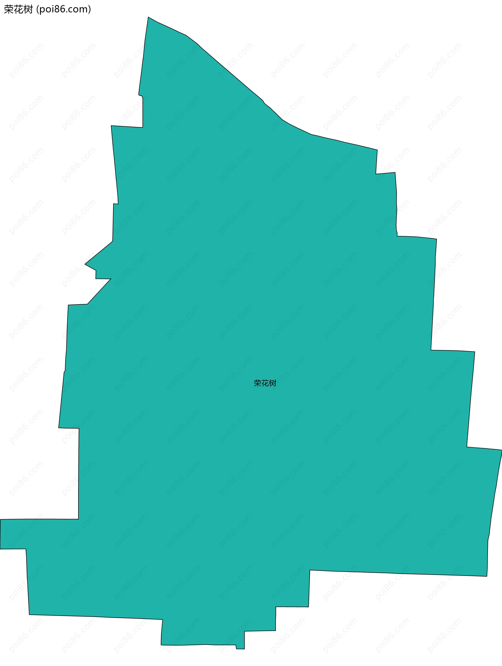 荣花树边界地图