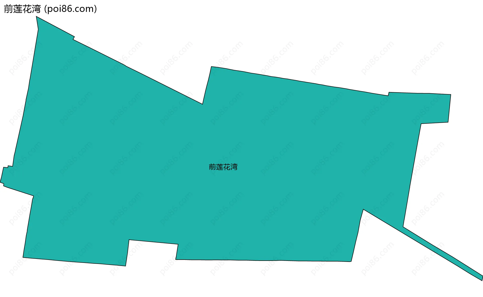 前莲花湾边界地图