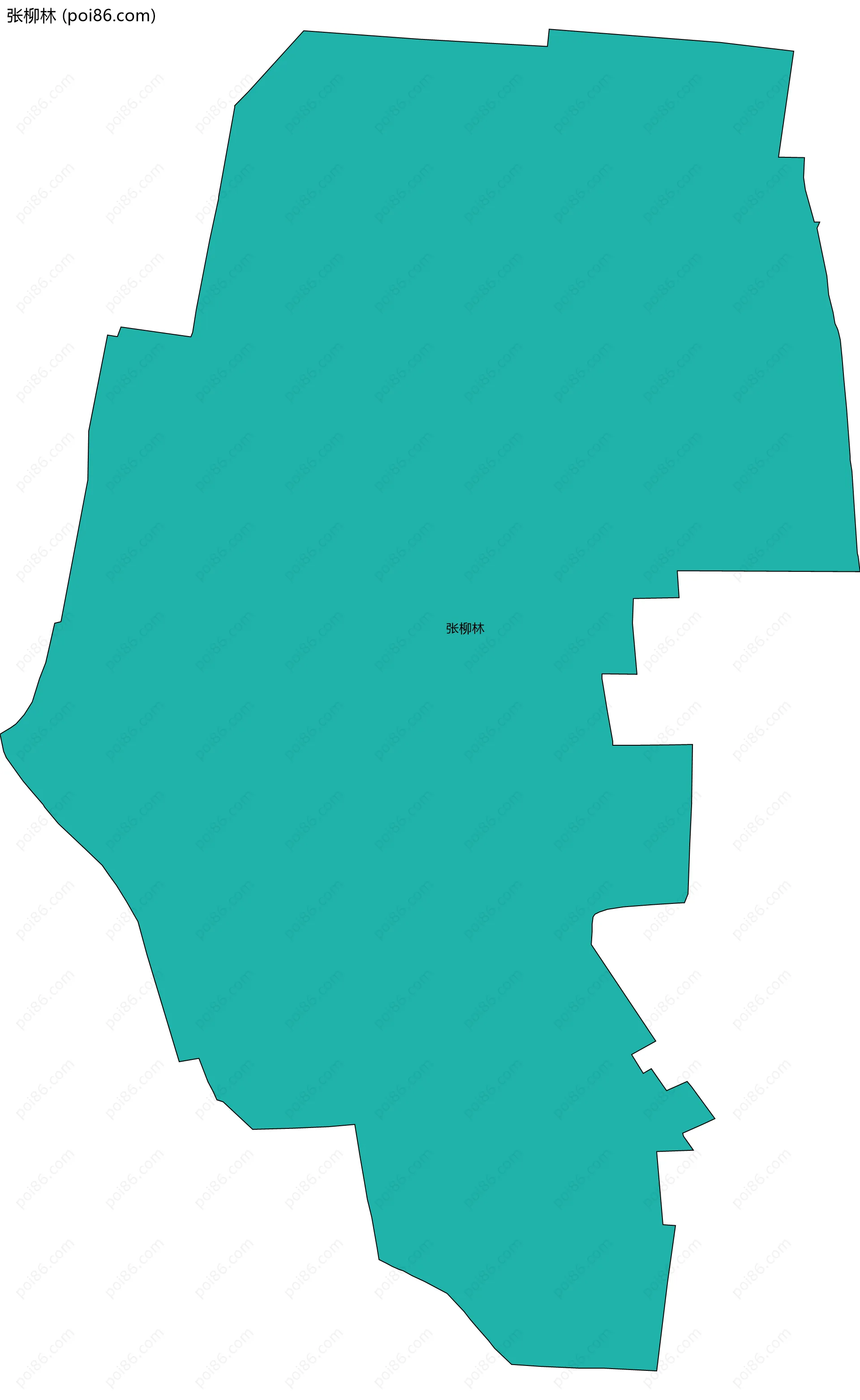 张柳林边界地图