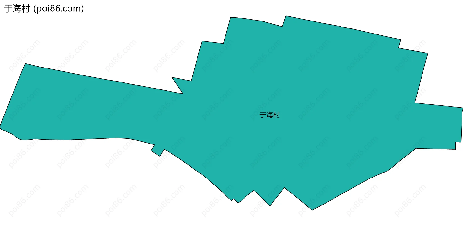 于海村边界地图