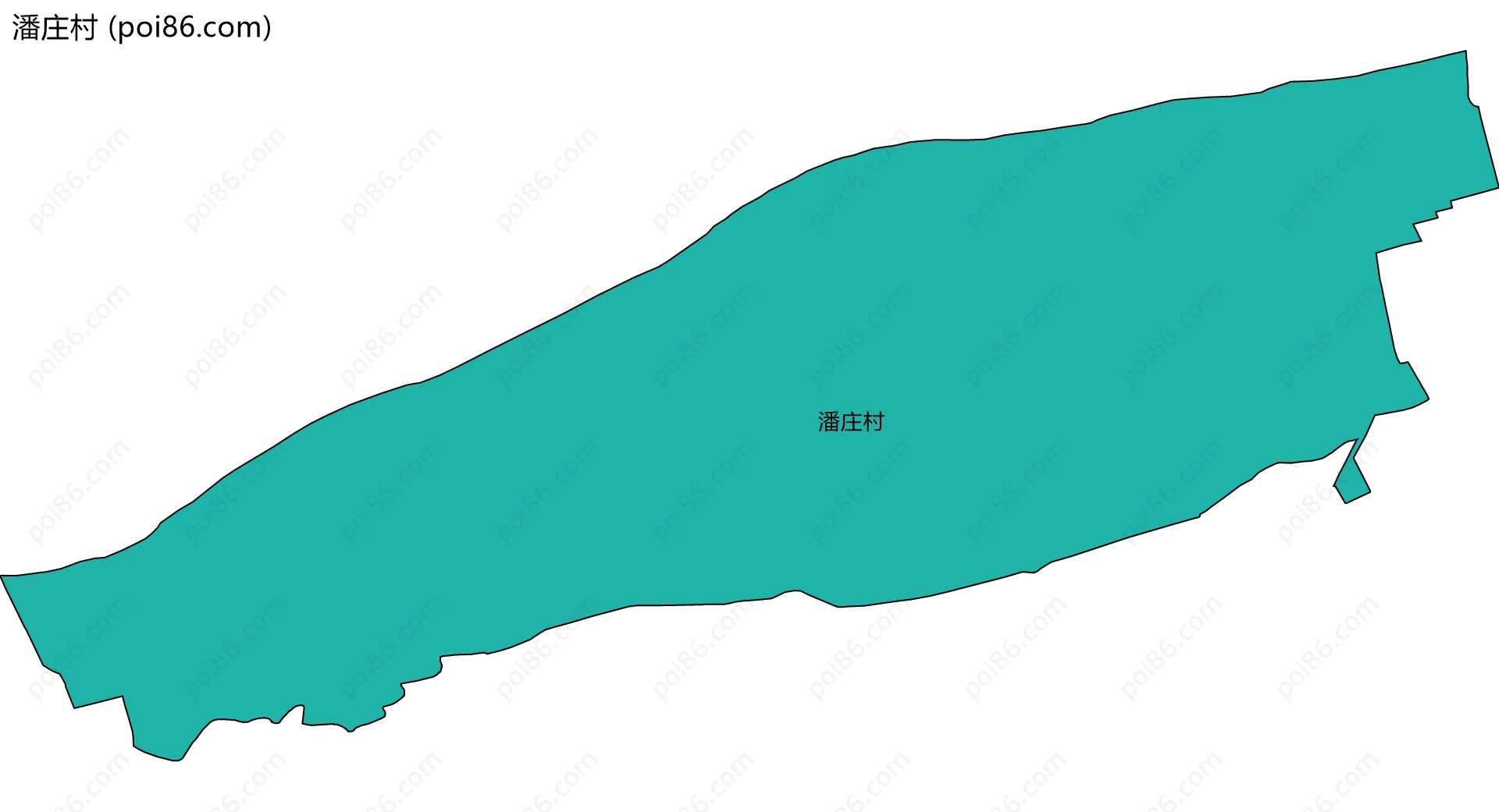 潘庄村边界地图