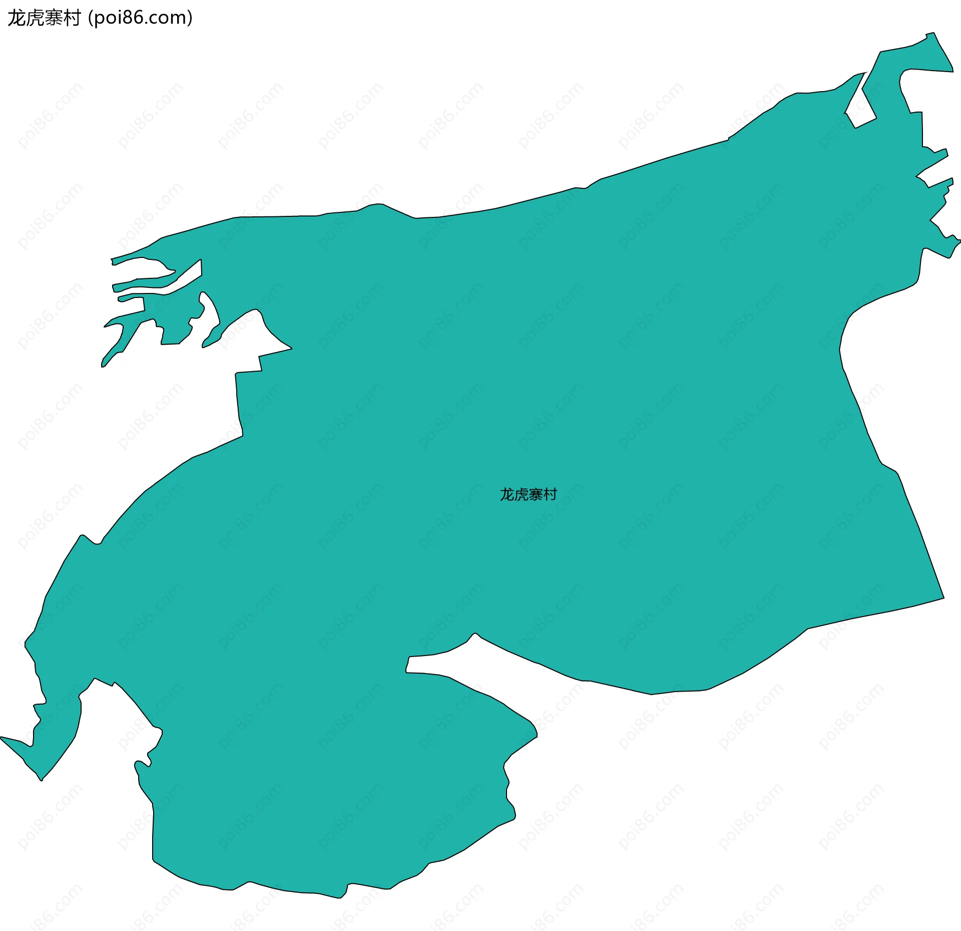 龙虎寨村边界地图