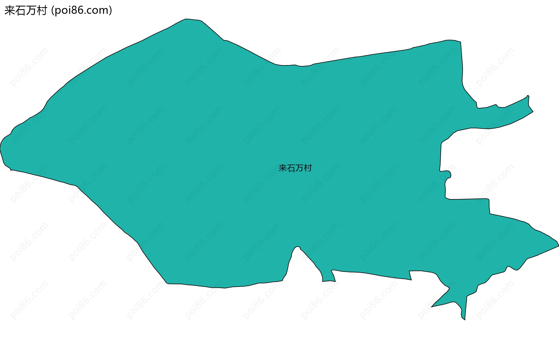 来石万村边界地图