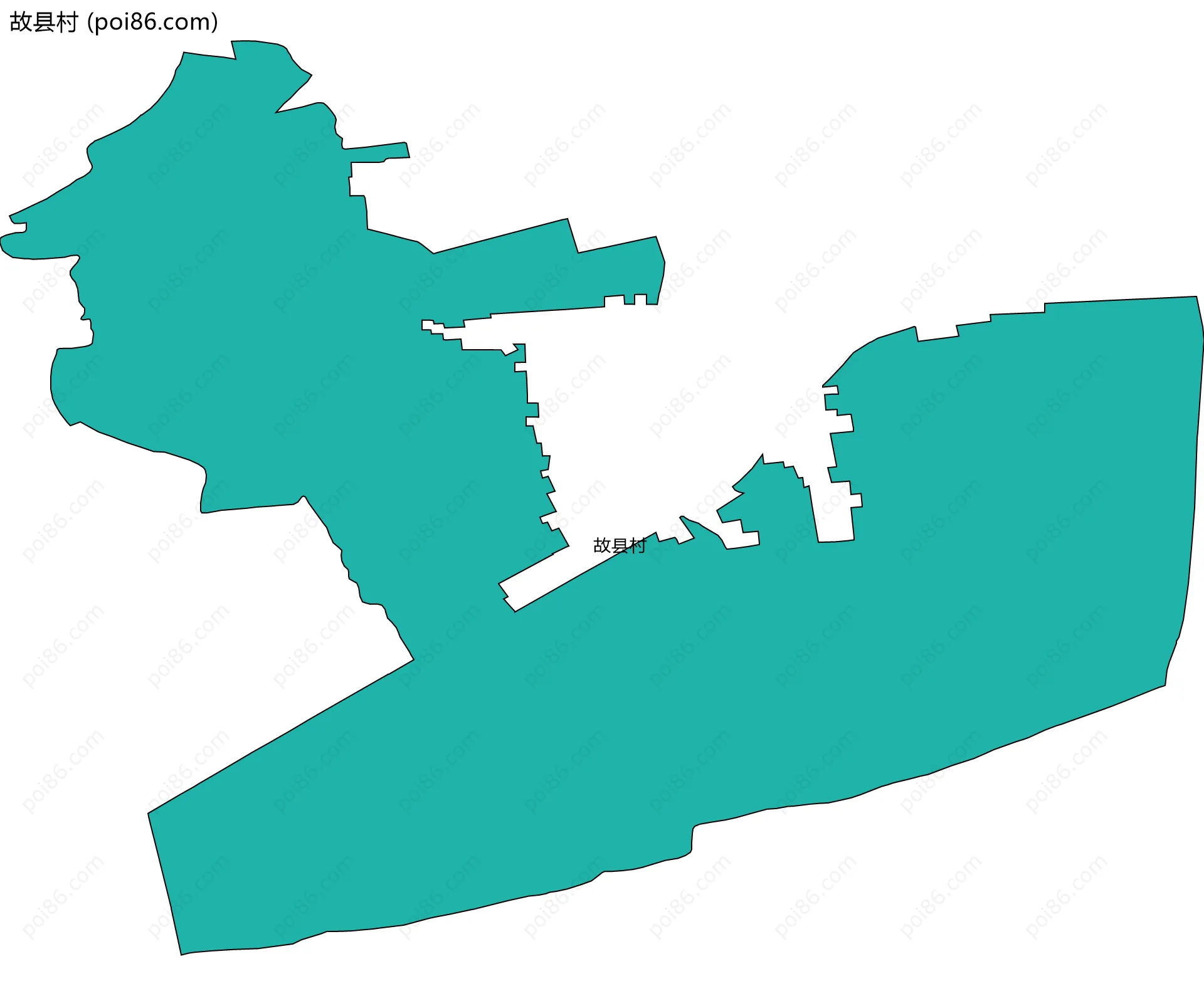 故县村边界地图