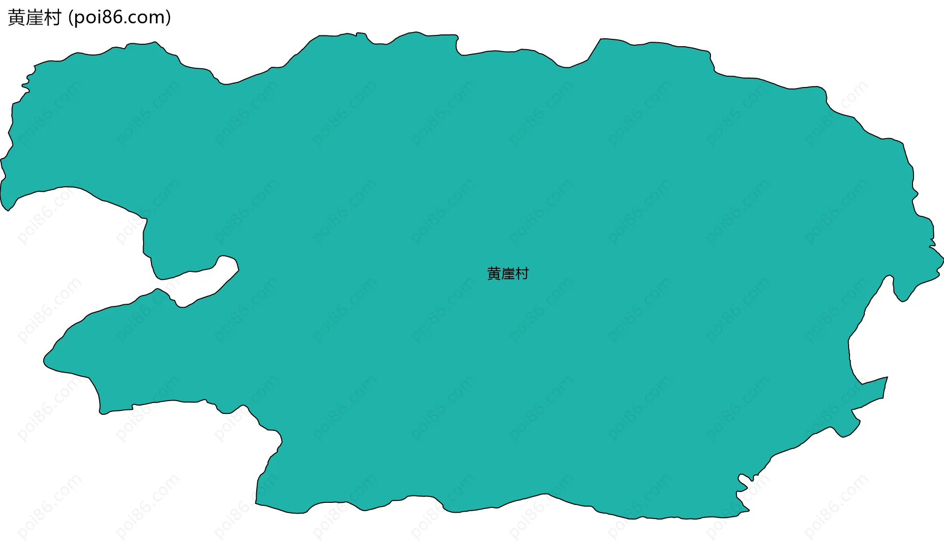 黄崖村边界地图