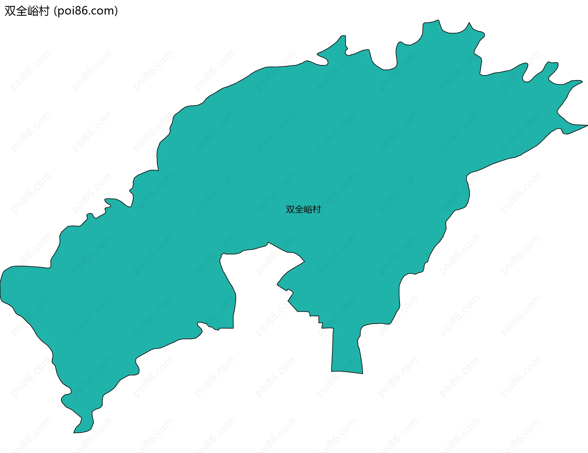 双全峪村边界地图
