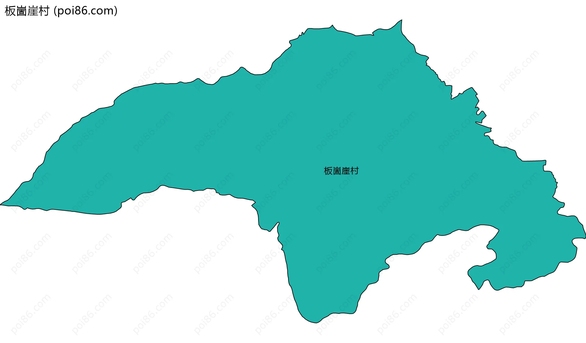 板崮崖村边界地图